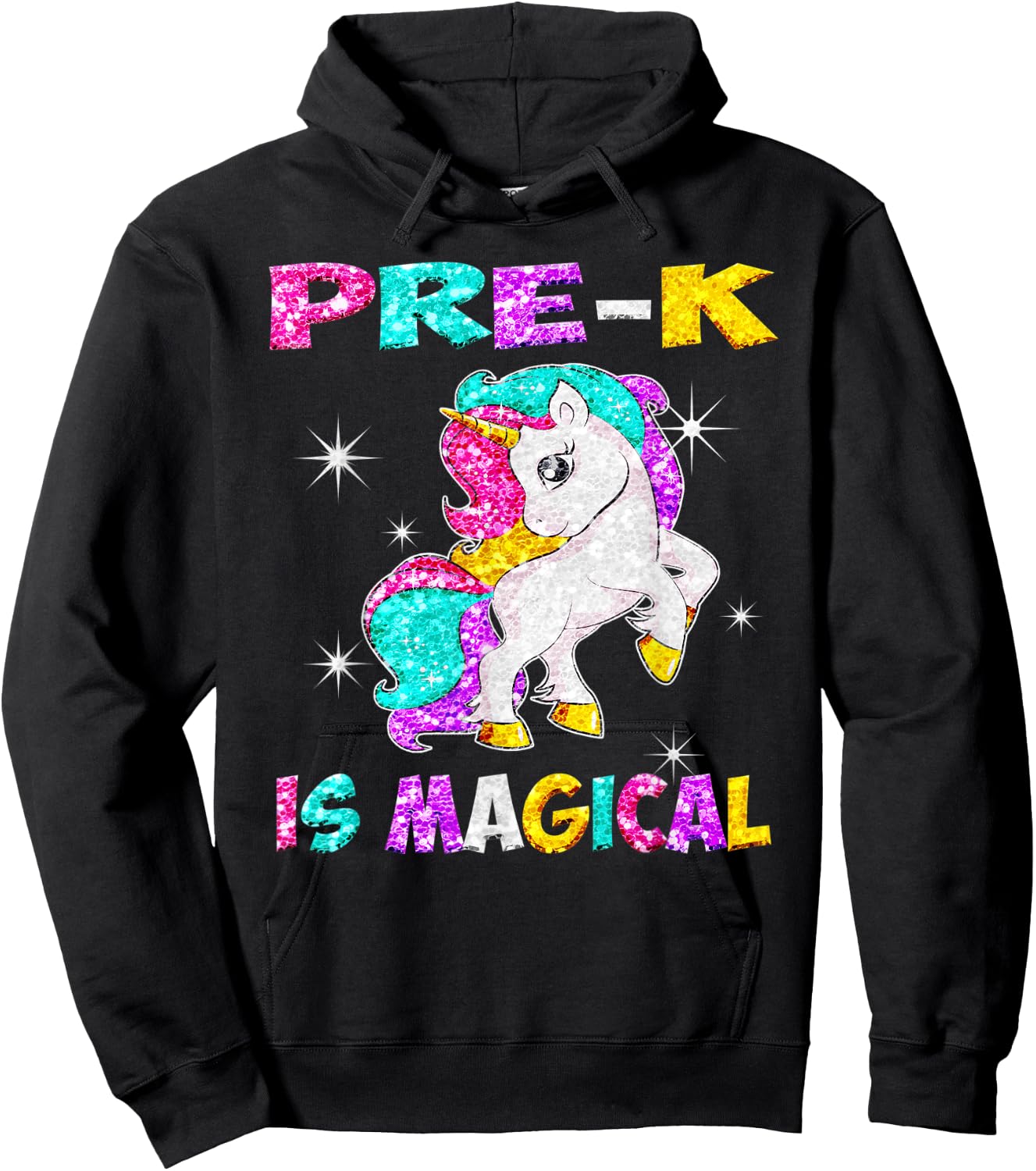 Pre-K is Magical Unicorn Back to School Hoodie - Hoodie | Black