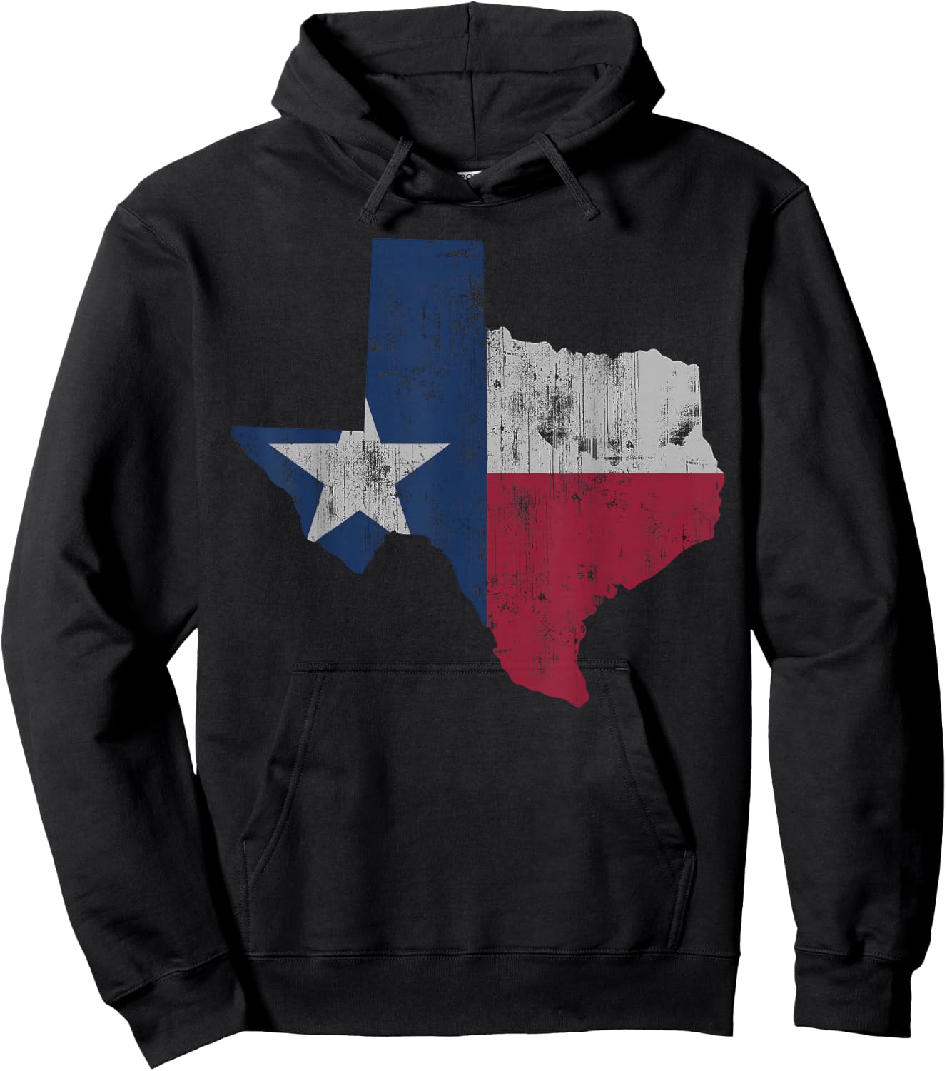 Retro Texas Flag Map Men Women Kids Youth Boys Girls Toddler Small Hoodie - Hoodie | Black