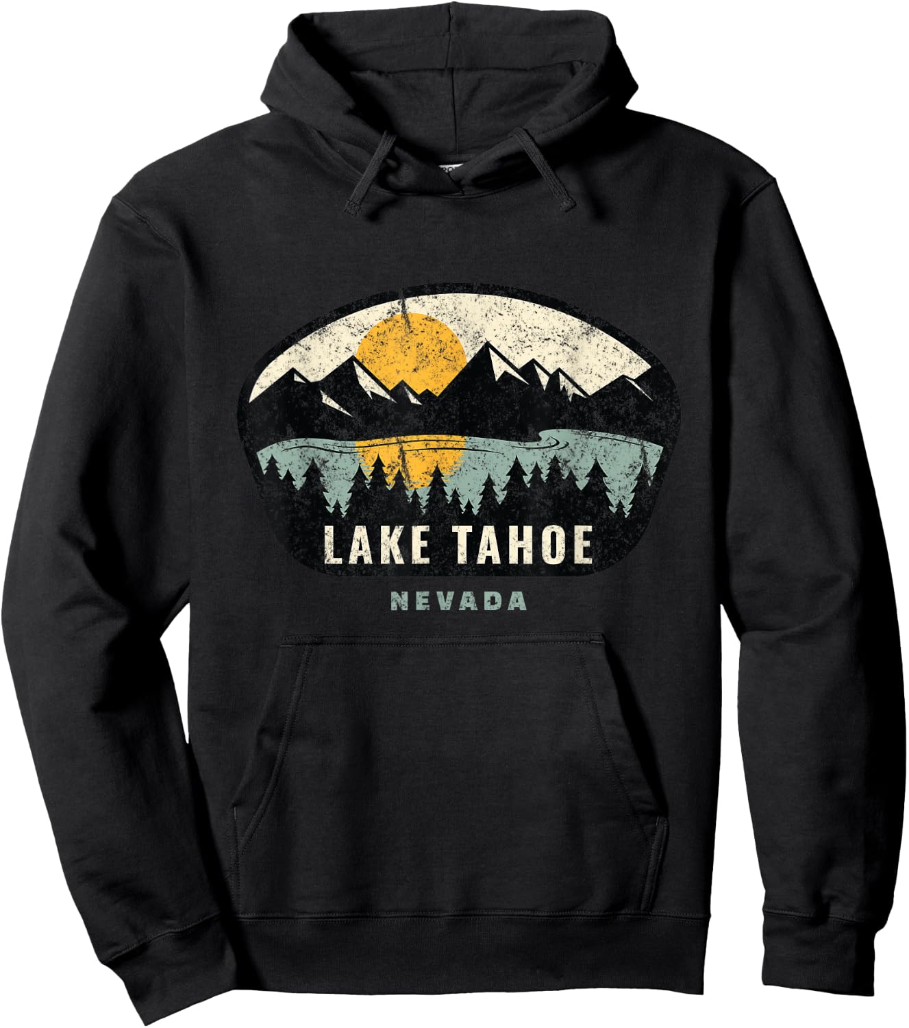 Lake Tahoe Nevada, NV Vacation Souvenir Hoodie - Hoodie | Black