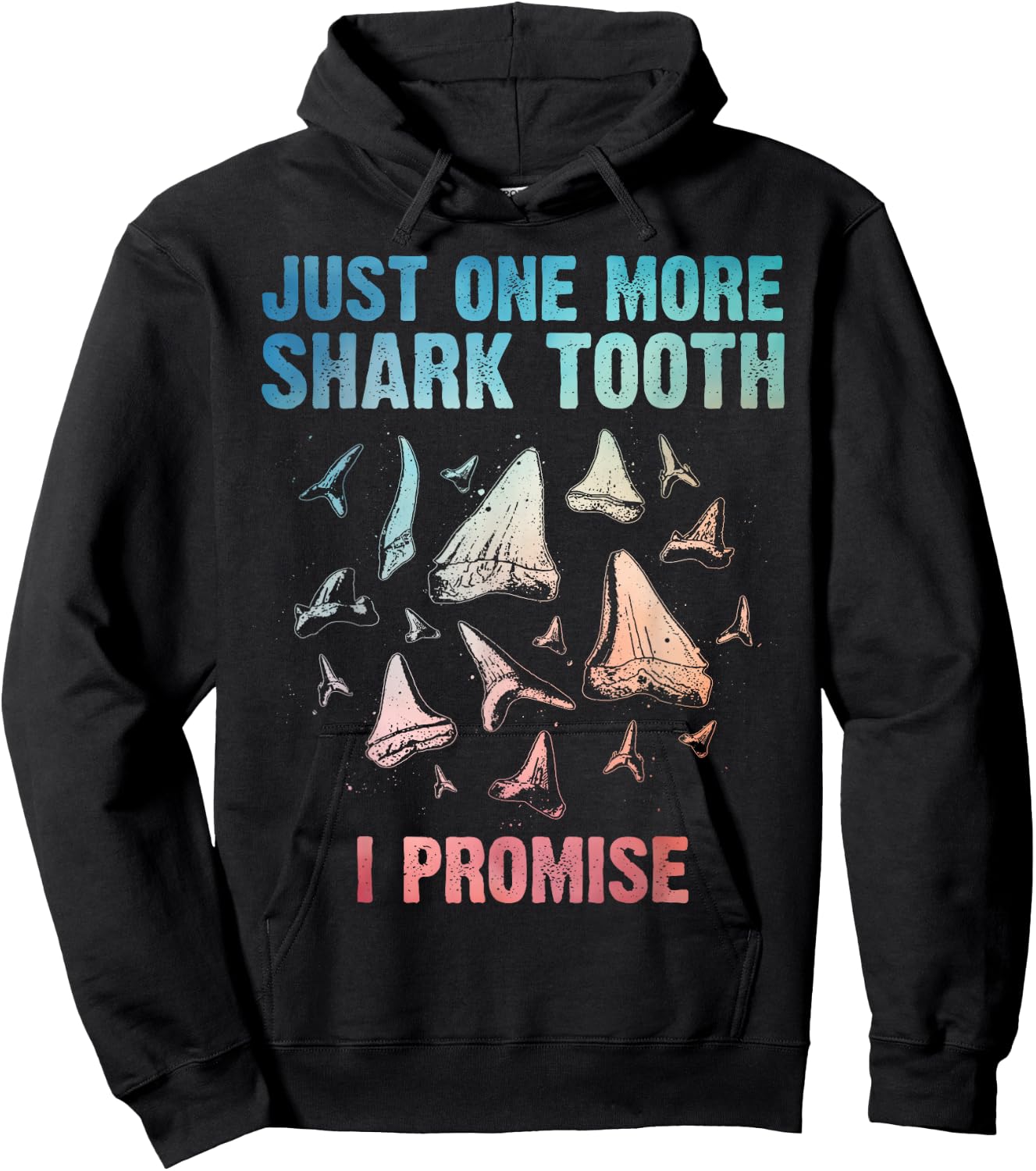 Cool Shark Teeth Art Women Megalodon Tooth Hunting Hoodie - Hoodie | Black