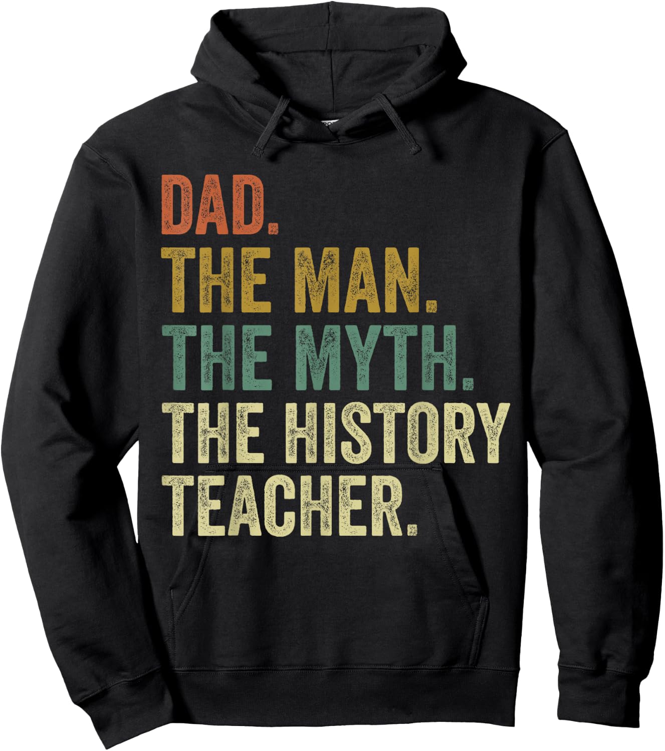 School History Teacher Dad , Funny Fathers Day Gift. Hoodie - Hoodie | Black