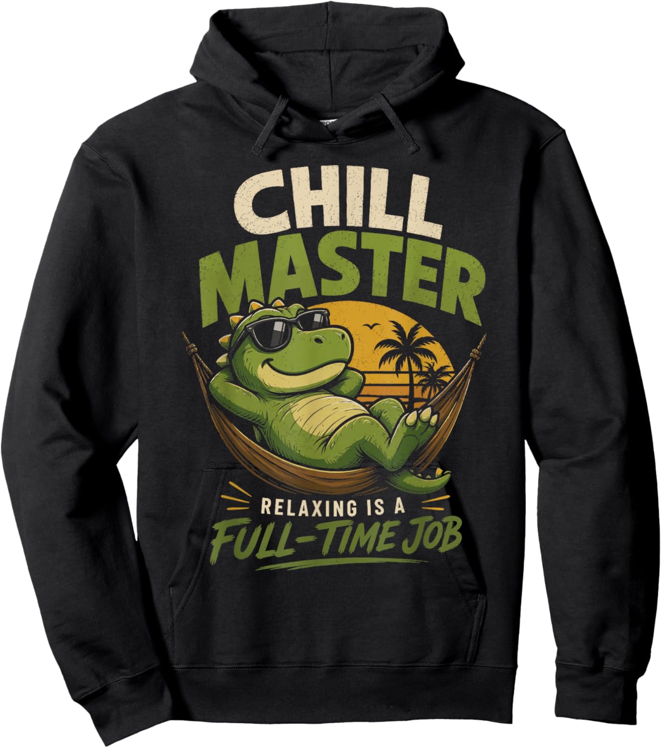 Chill Master Relaxing is A Full Time Job Hoodie - Hoodie | Black