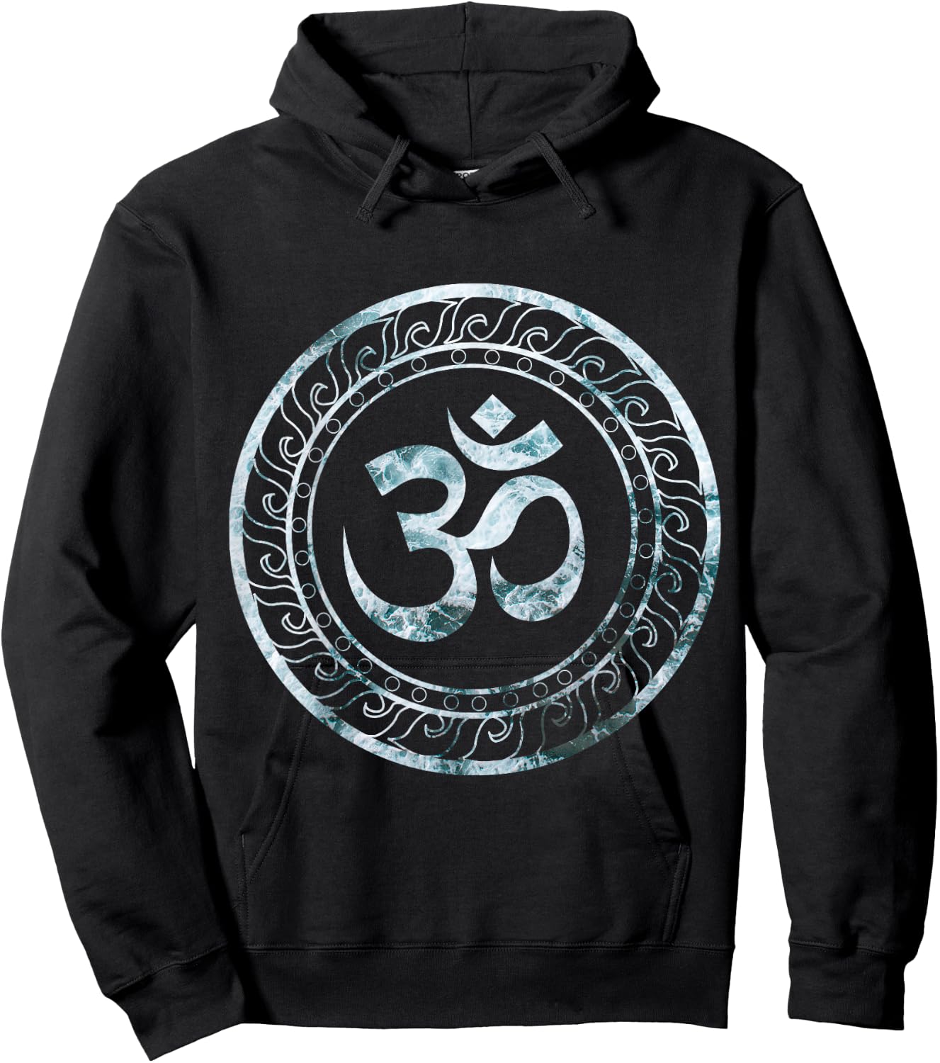 Om Ohm Aum Symbol Spiritual Yoga Hoodie - Hoodie | Black