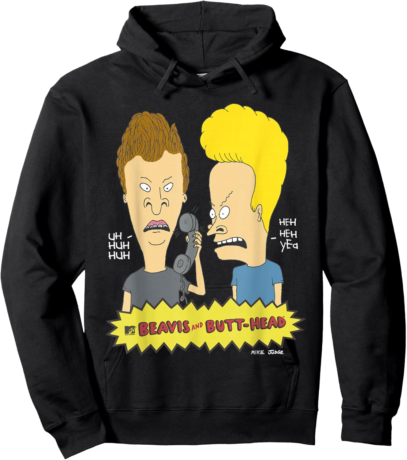 Beavis and Butt-Head Prank Call Hoodie - Hoodie | Black