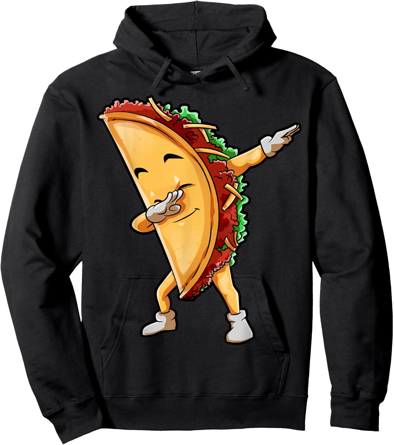 Dabbing Taco Cinco de Mayo Funny Kids Boys Mexican Food Dab Hoodie - Hoodie | Black