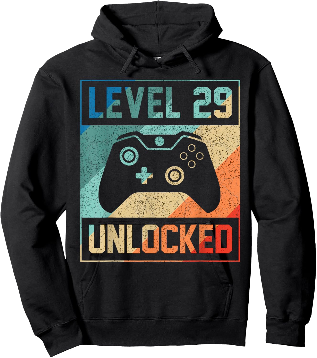 Level 29 Unlocked Shirt Video Gamer 29th Birthday Gifts Hoodie - Hoodie | Black