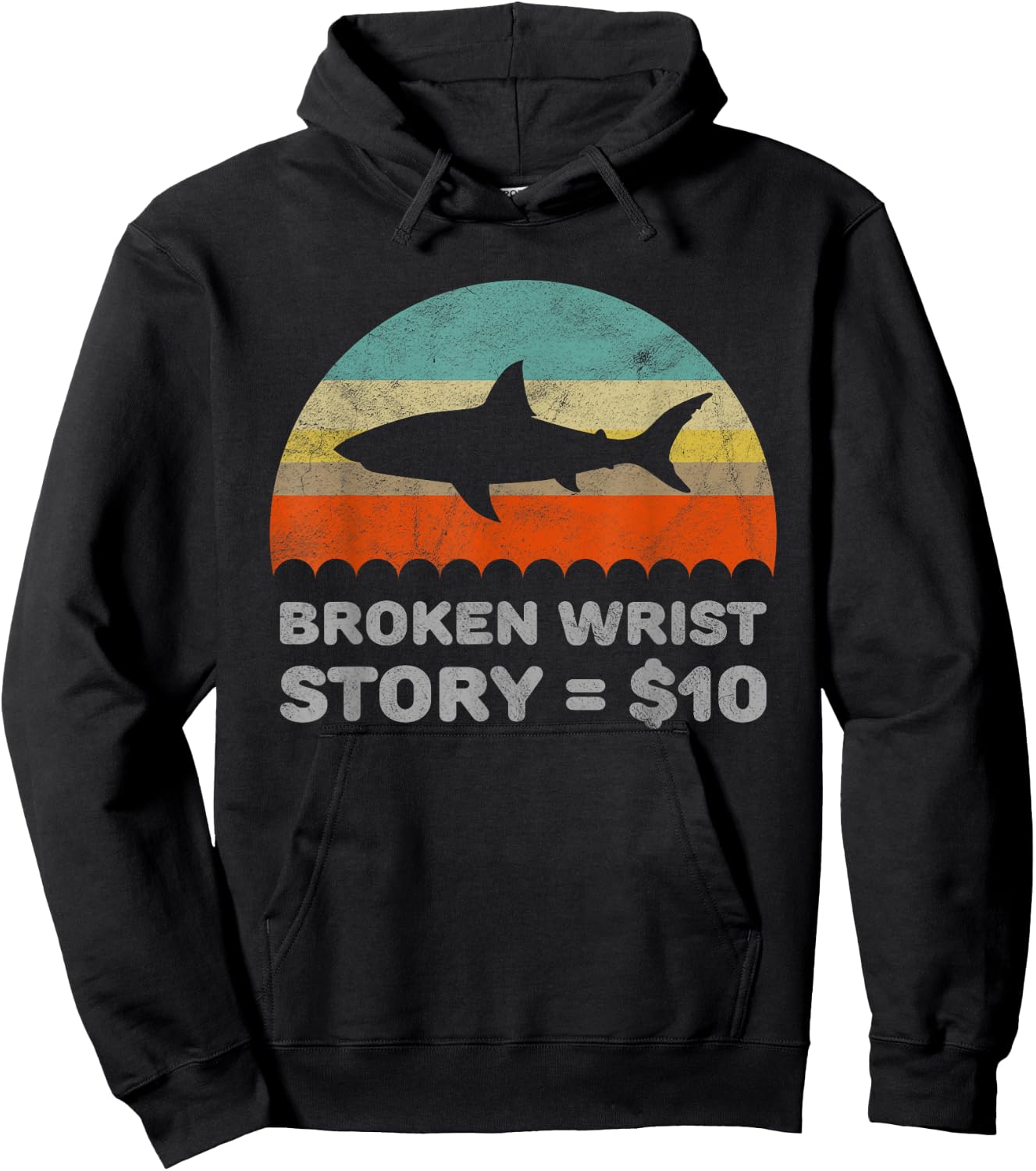 Funny Broken Wrist Story Hoodie - Hoodie | Black