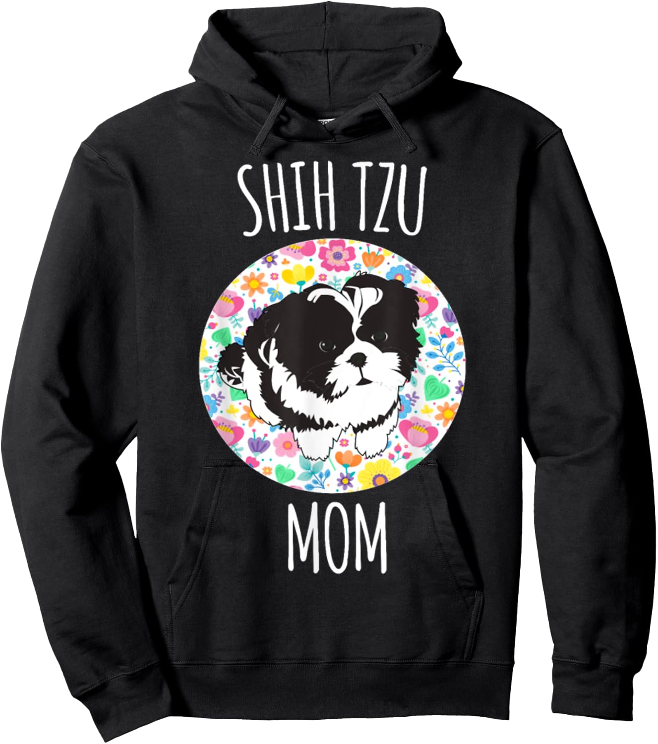 Shih Tzu Puppy - Shih Tzu Mom Mama Hoodie - Hoodie | Black
