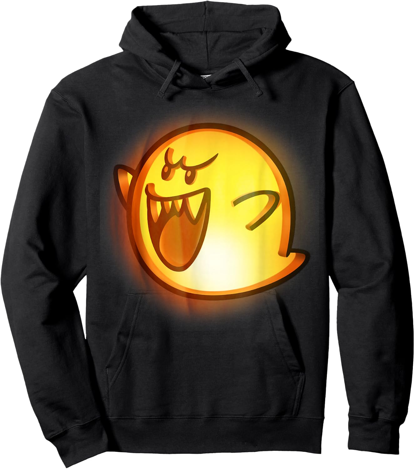 Nintendo Super Mario Boo Halloween Pumpkin Graphic Hoodie - Hoodie | Black