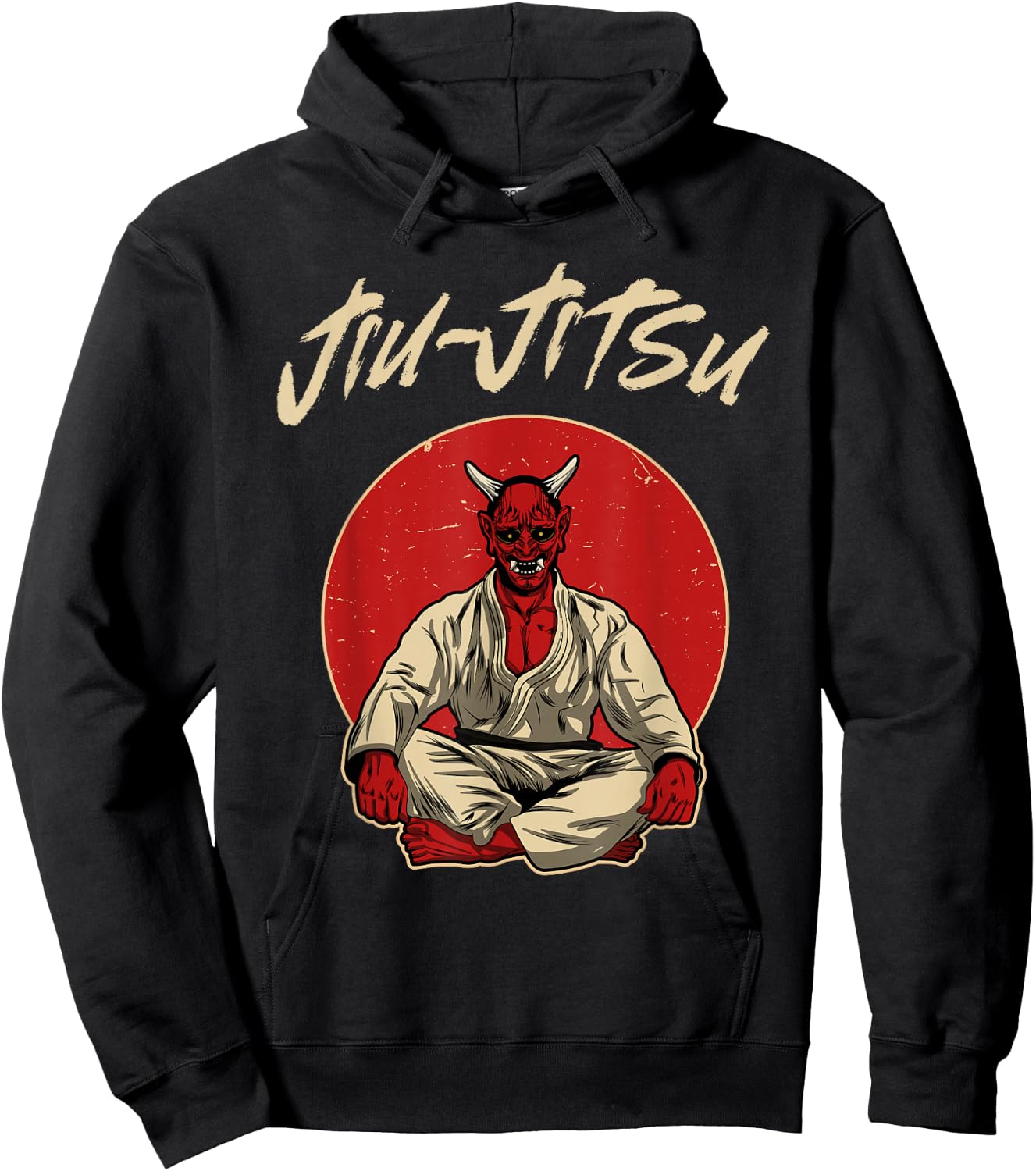 Japanese Oni Demon - Brazilian Jiu-Jitsu, MMA, BJJ Hoodie - Hoodie | Black