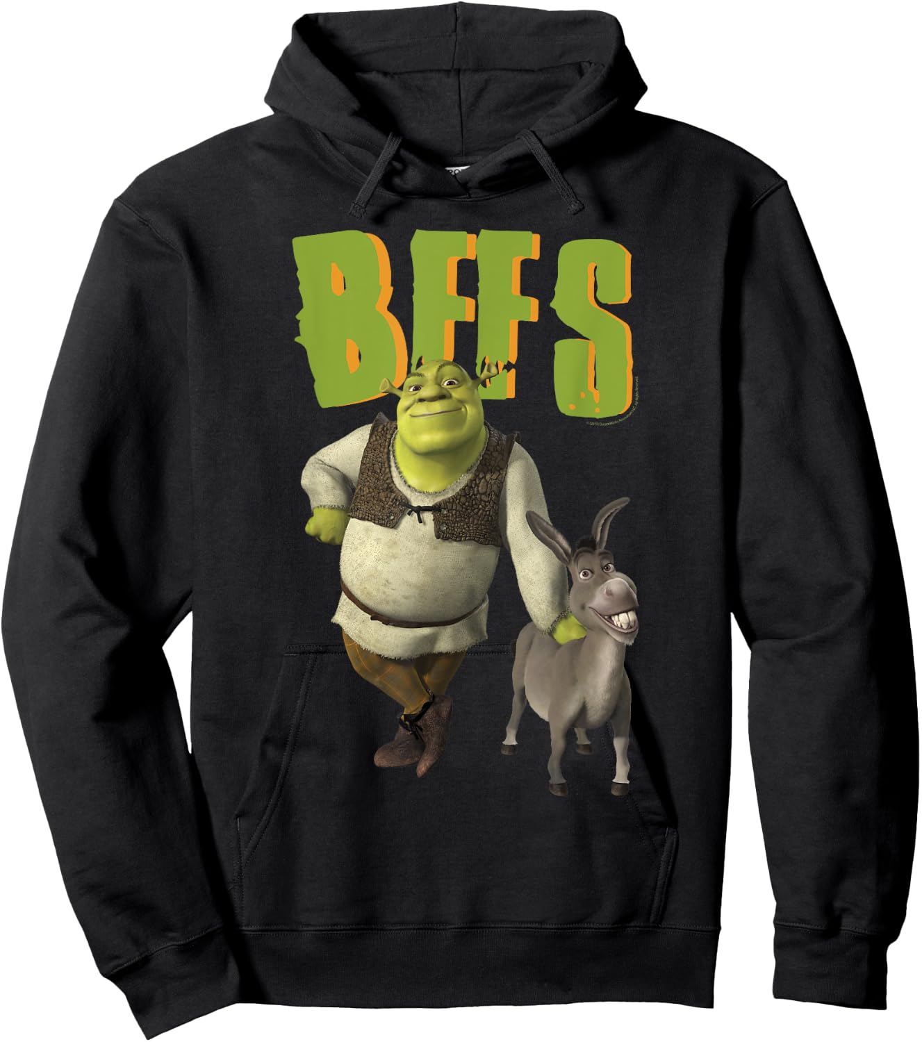 Shrek 2 And Donkey BFFS Hoodie - Hoodie | Black