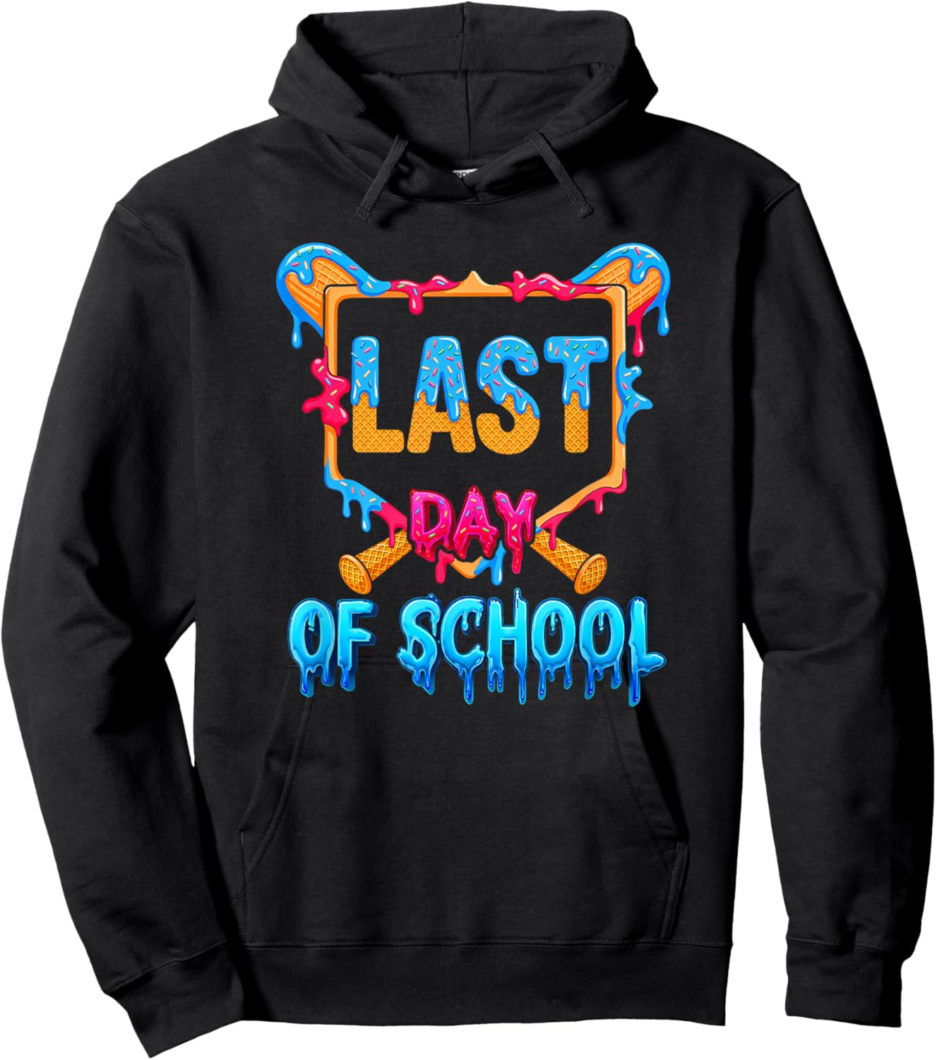 Boys Last Day of School Drip Autograph, Sign My Shirt Bruh Hoodie - Hoodie | Black