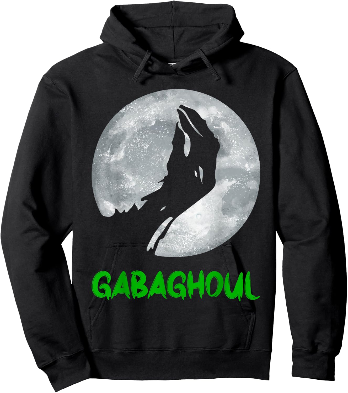 Gabaghoul Funny Hand Moon Bigfoot Santa Christmas Tree Light Hoodie - Hoodie | Black