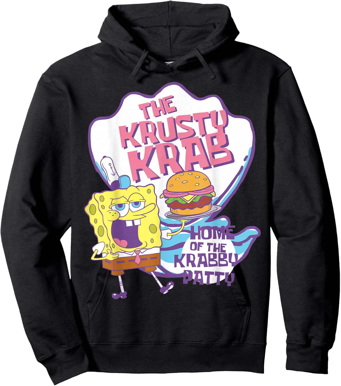 Spongebob Squarepants Pastel Krusty Krab Hoodie - Hoodie | Black
