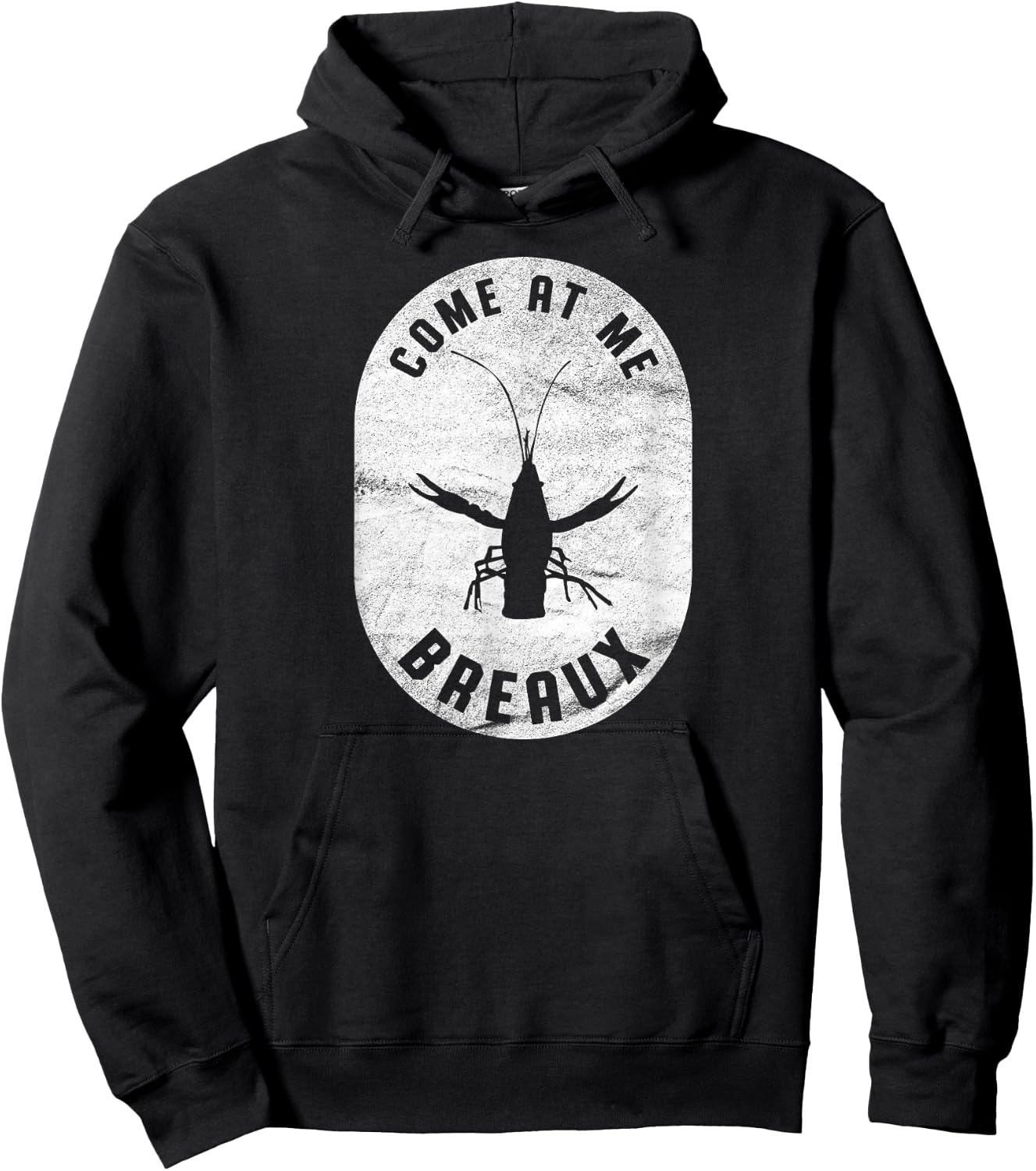 Crawfish Come At Me Breaux Bridge Louisiana Retro Festival Hoodie - Hoodie | Black