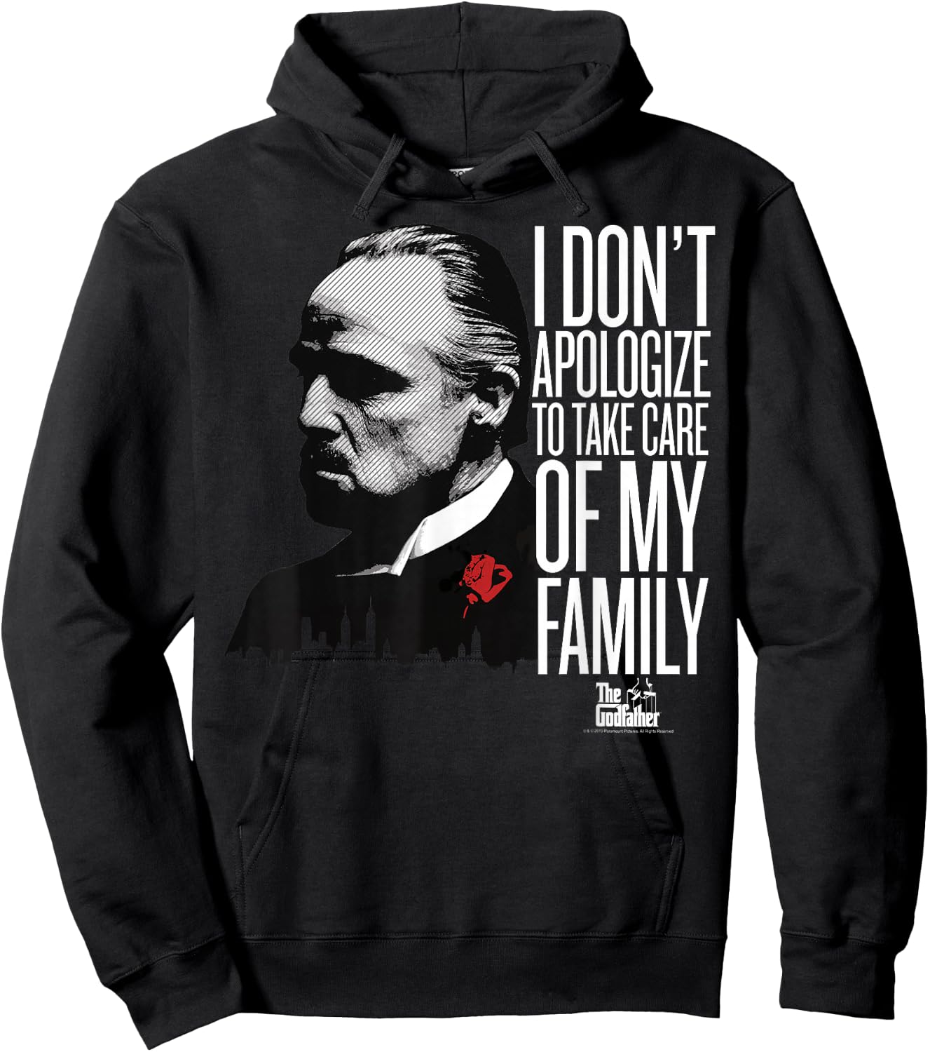 The Godfather I Don't Apologize to Take Care of My Family Small Hoodie - Hoodie | Black
