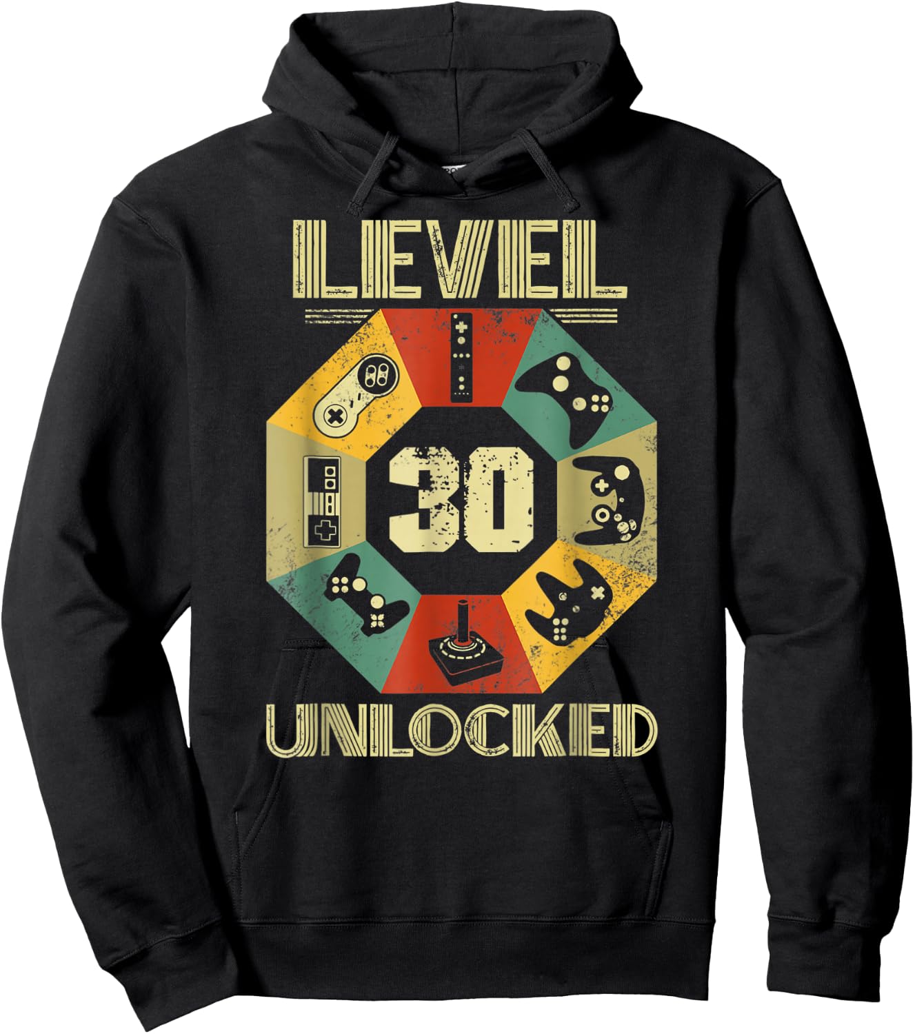 Level 30 Unlocked Video Gamer 30th Birthday Hoodie - Hoodie | Black