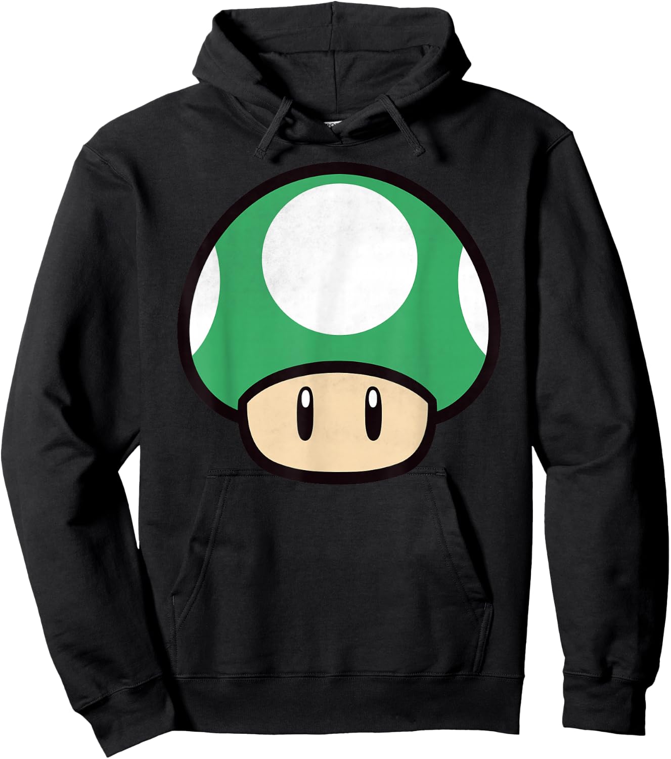 Nintendo Super Mario Big 1-Up Mushroom Graphic Hoodie - Hoodie | Black