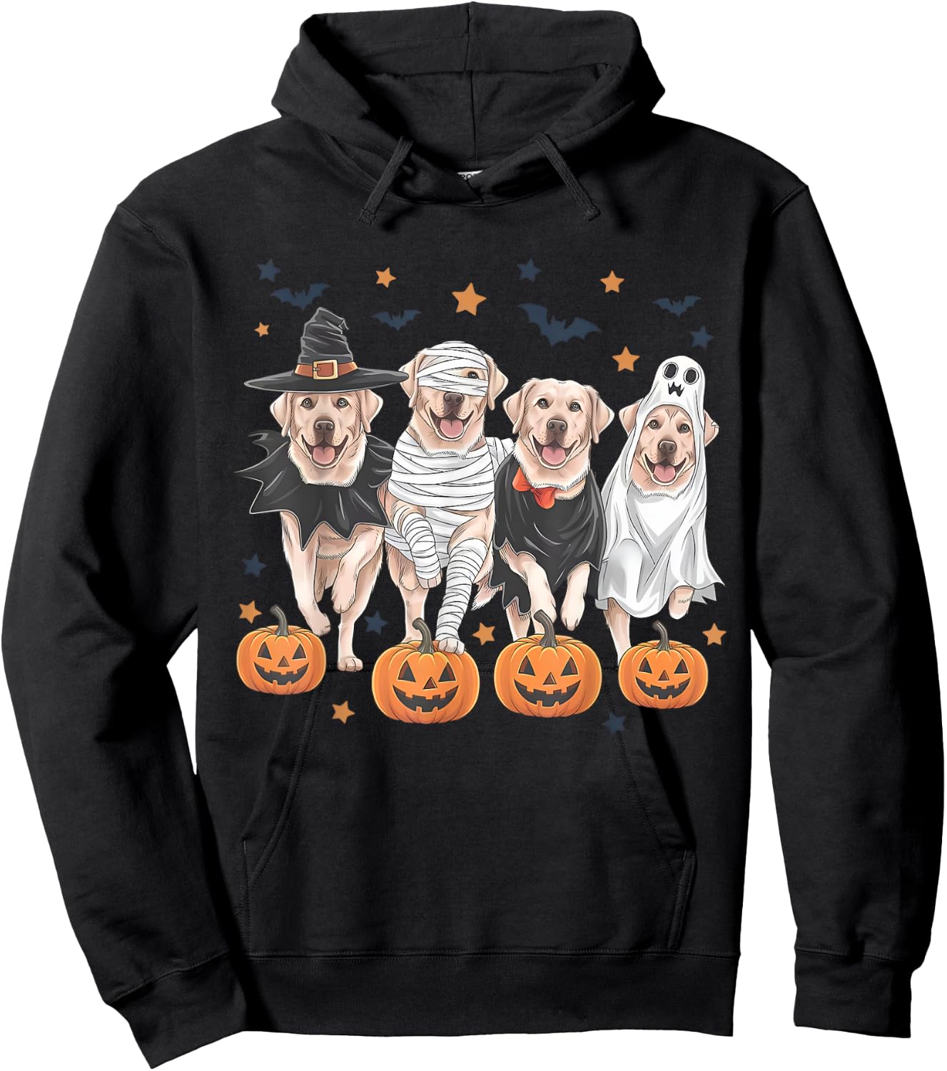 Retro Witch Labrador Retriever Halloween Labrador Dog Lover Hoodie - Hoodie | Black