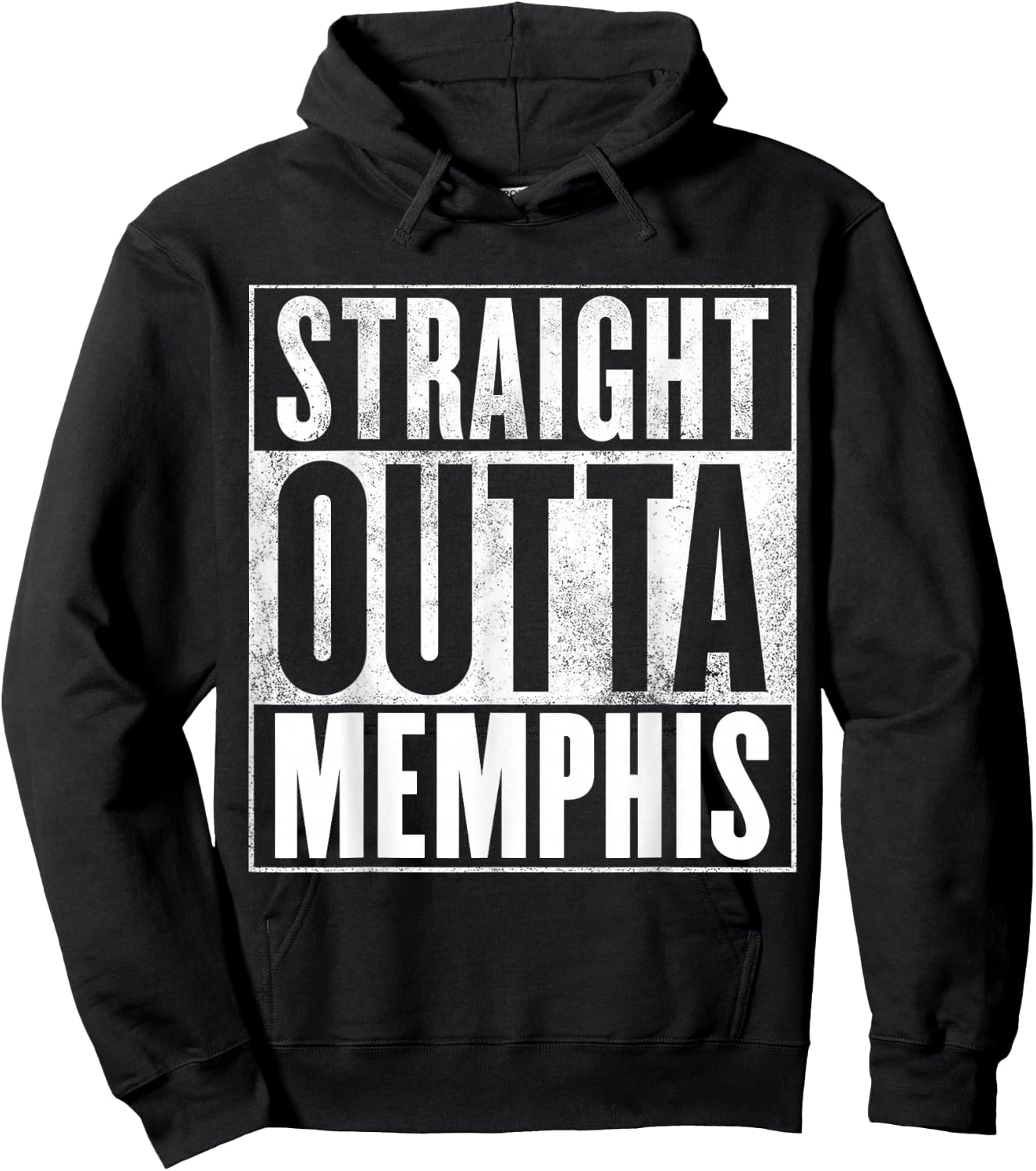 Funny Memphis - Straight Outta Memphis Shirt Hoodie - Hoodie | Black