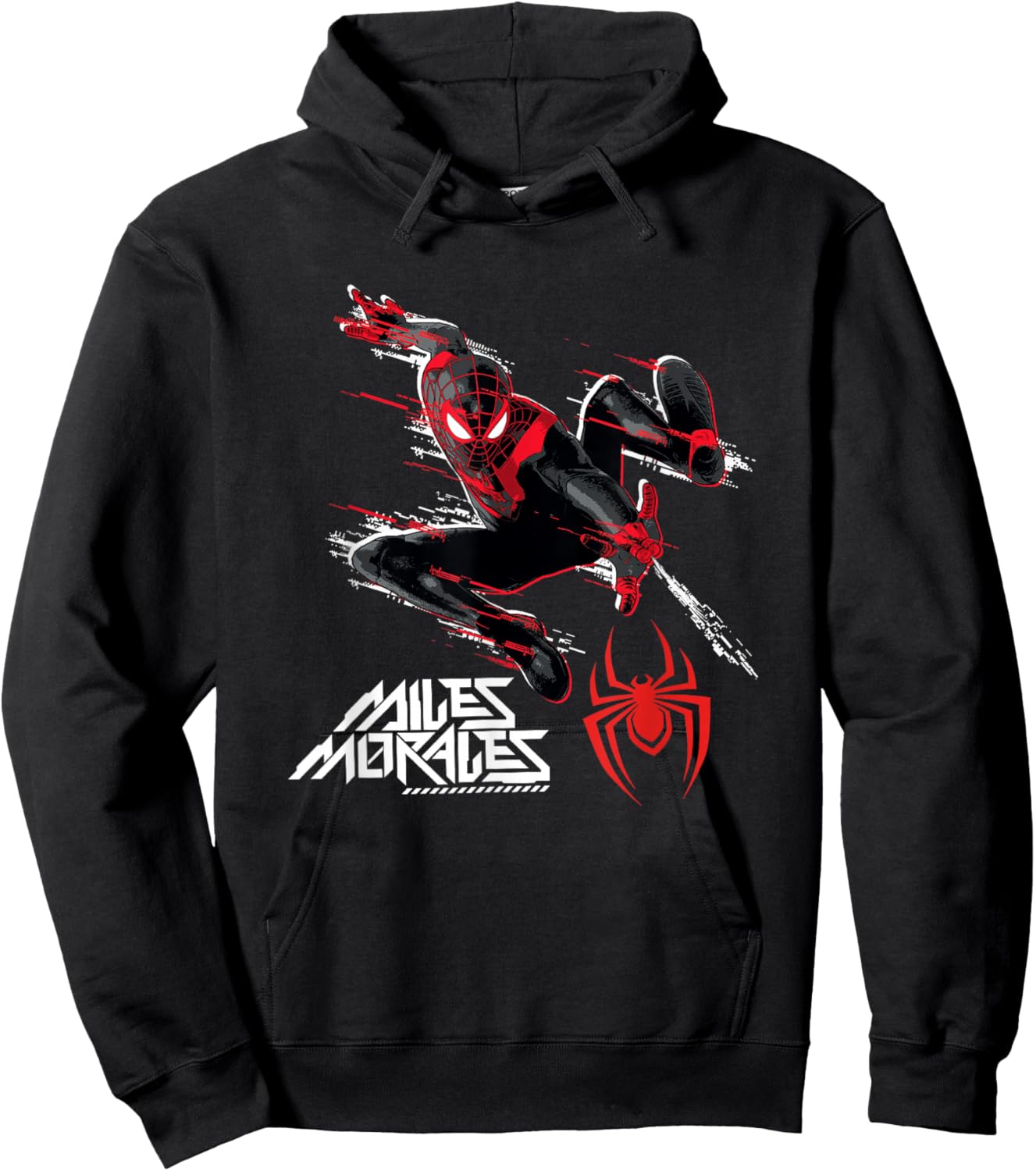 Marvel Comics Miles Morales Web Swing Hoodie - Hoodie | Black