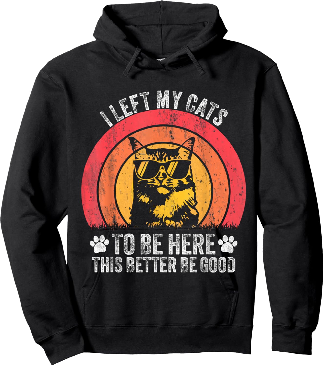 Funny Vintage Hoodie - Hoodie | Black