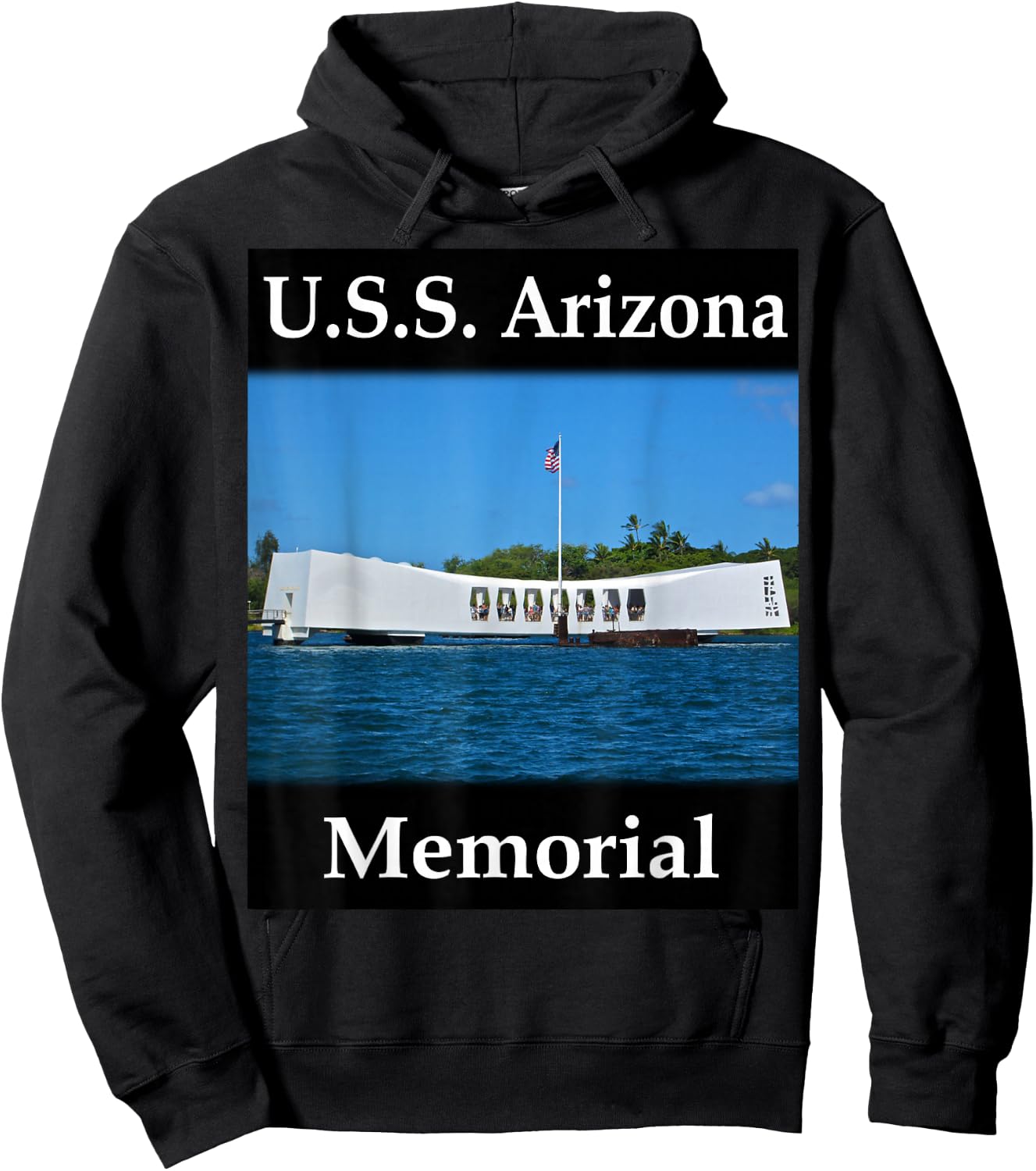 Yellow House Outlet: U.S.S. Arizona Memorial Hoodie - Hoodie | Black