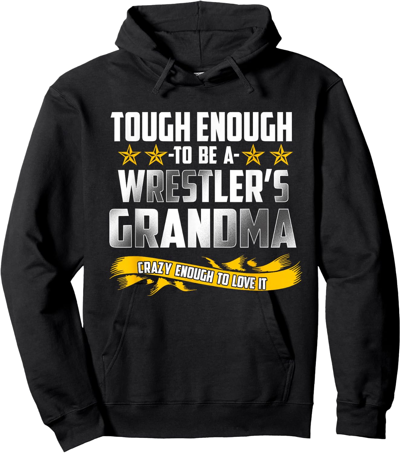Wrestling Grandma Funny Wrestler T Shirt Gift Hoodie - Hoodie | Black