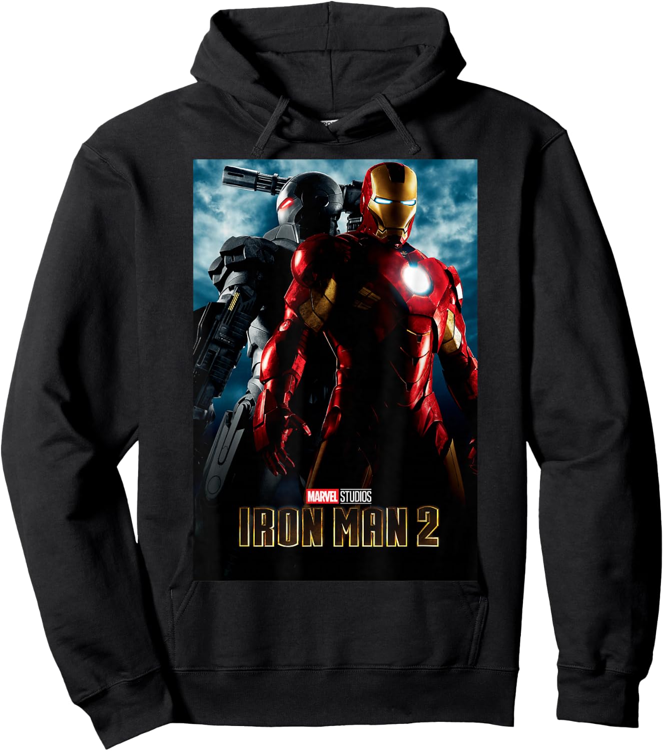Marvel Studios Iron Man 2 Movie Poster Graphic Hoodie - Hoodie | Black