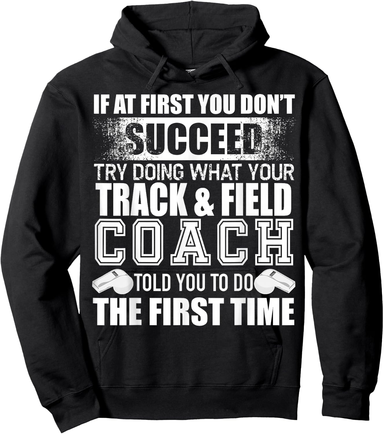 Funny Track & Field Coach Thank You Gift Coaches Hoodie - Hoodie | Black