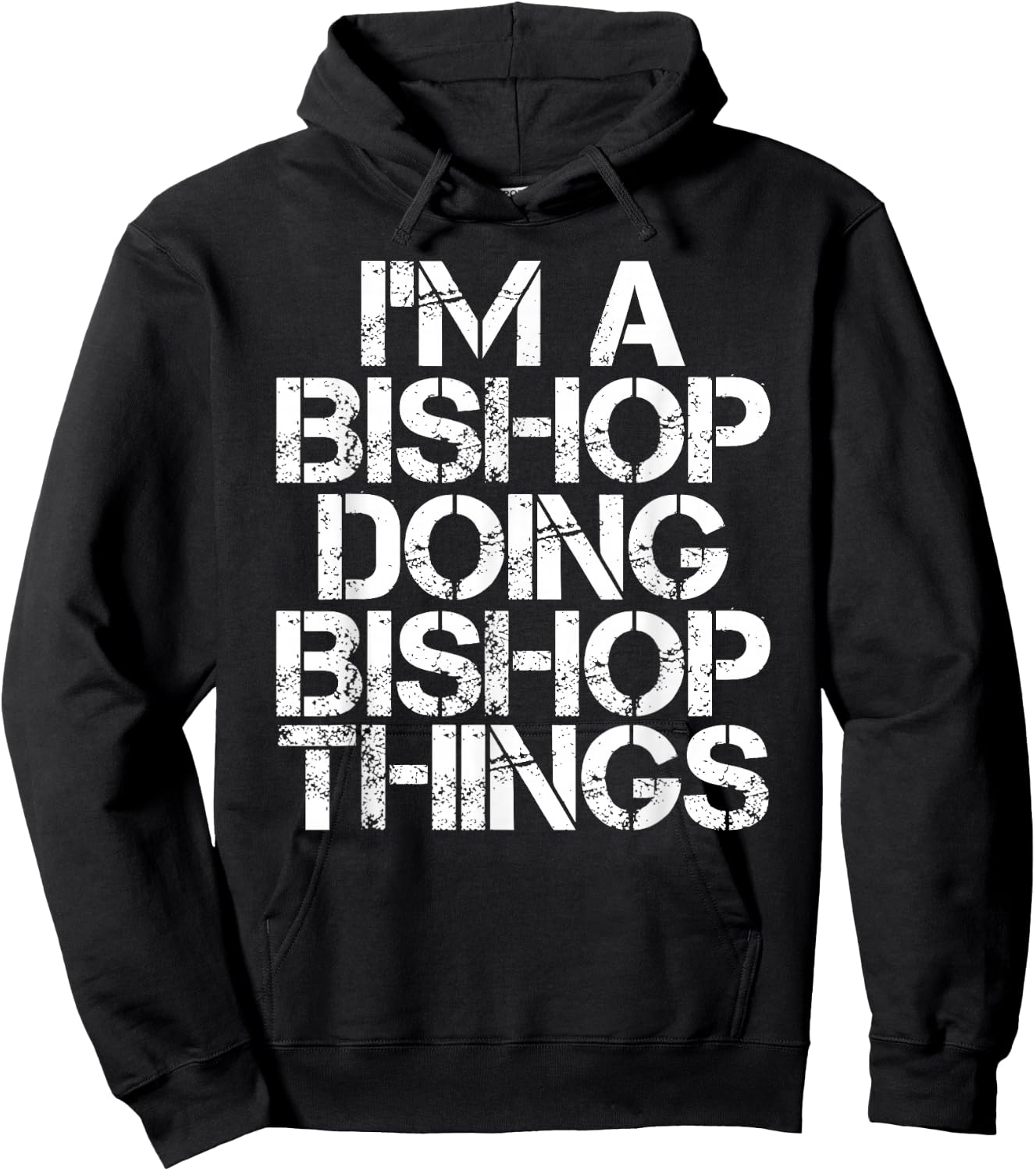 BISHOP Funny Surname Family Tree Birthday Reunion Gift Hoodie - Hoodie | Black