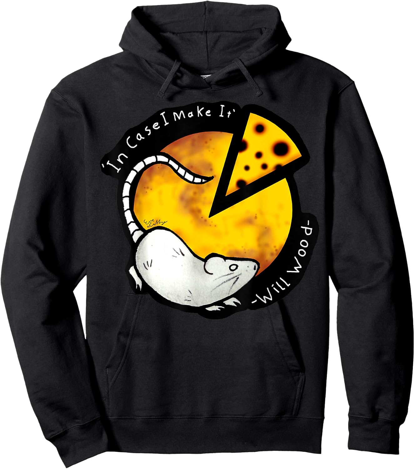 Vintage Meditation In Case I Make It Will Basic Wood Funny Hoodie - Hoodie | Black