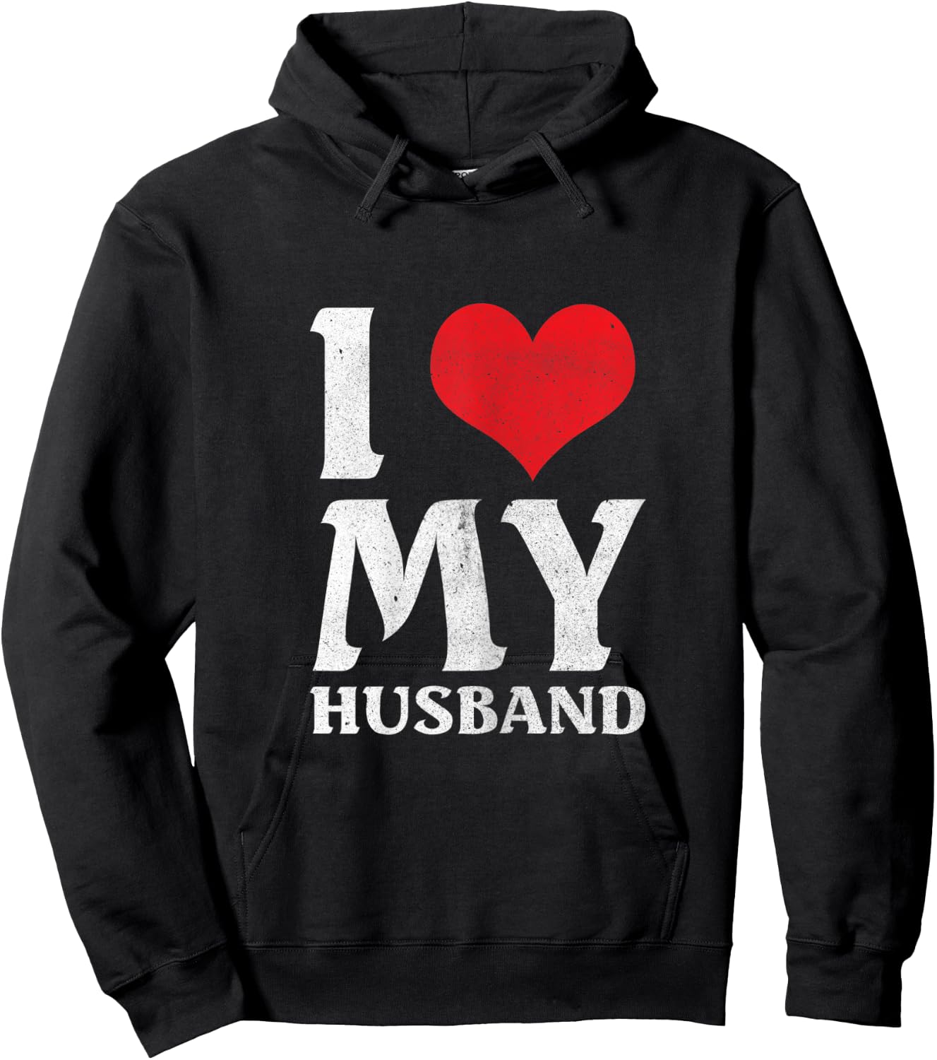 I Love My Awesome Husband Valentines Day Wife Gift Hoodie - Hoodie | Black