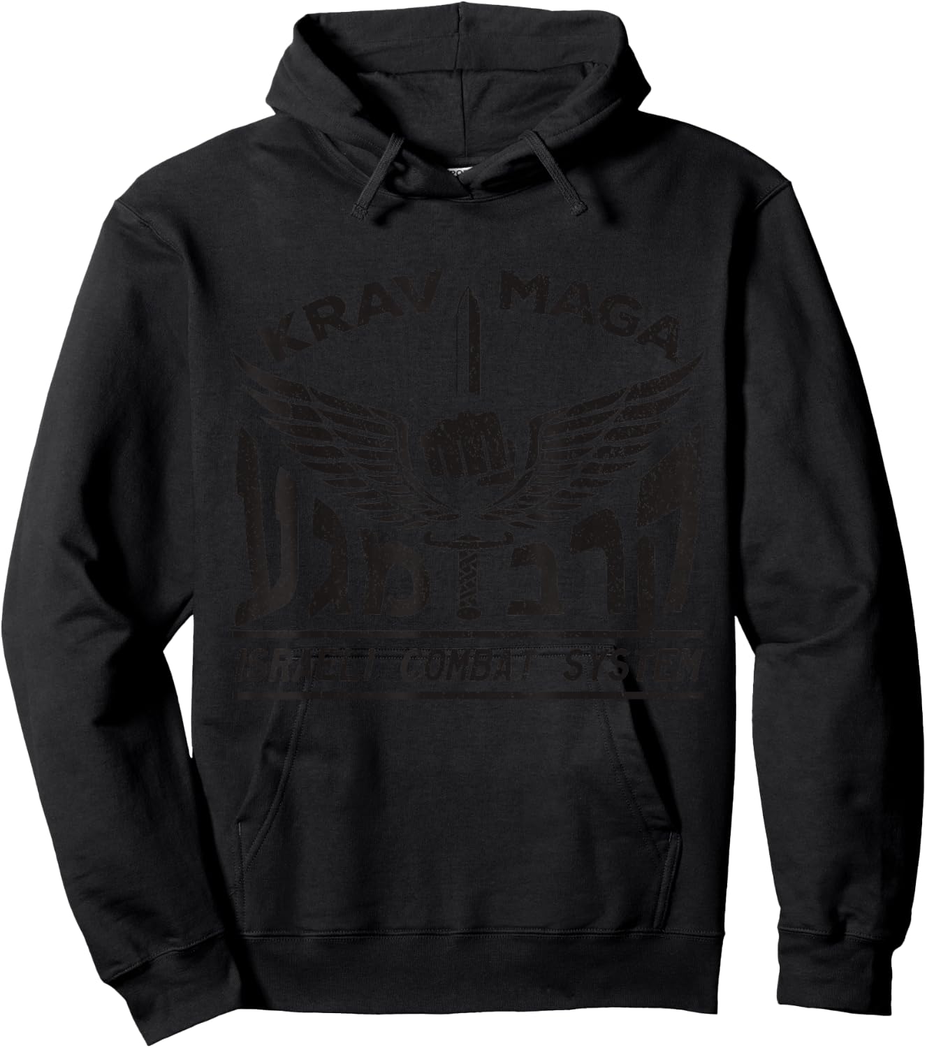 Krav MAGA Logo Shirt Israeli Combat System IDF Hoodie - Hoodie | Black