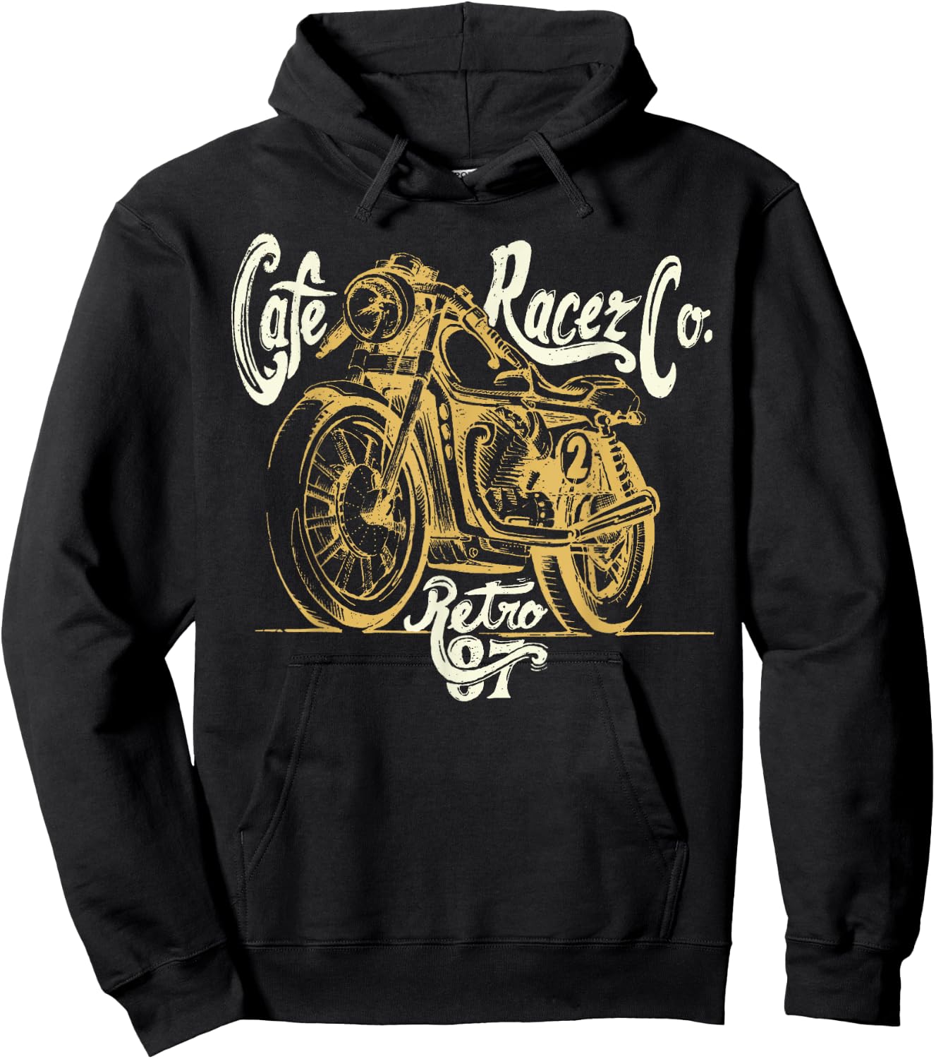 Cafe Racer - Vintage Motorcycle - CB-Rider Hoodie - Hoodie | Black