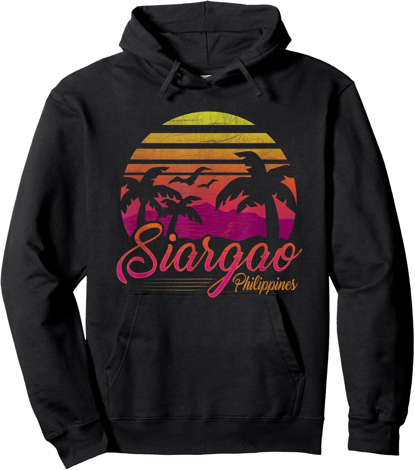 Siargao Philippines Beach Sunset Island Philippine Travel Women Girls Kids Hoodie - Hoodie | Black