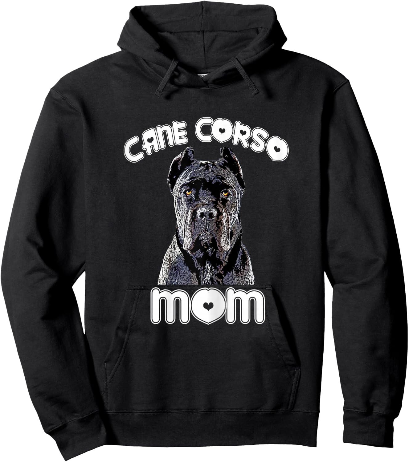 Cane Corso Mom Italian Mastiff Gift Hoodie - Hoodie | Black