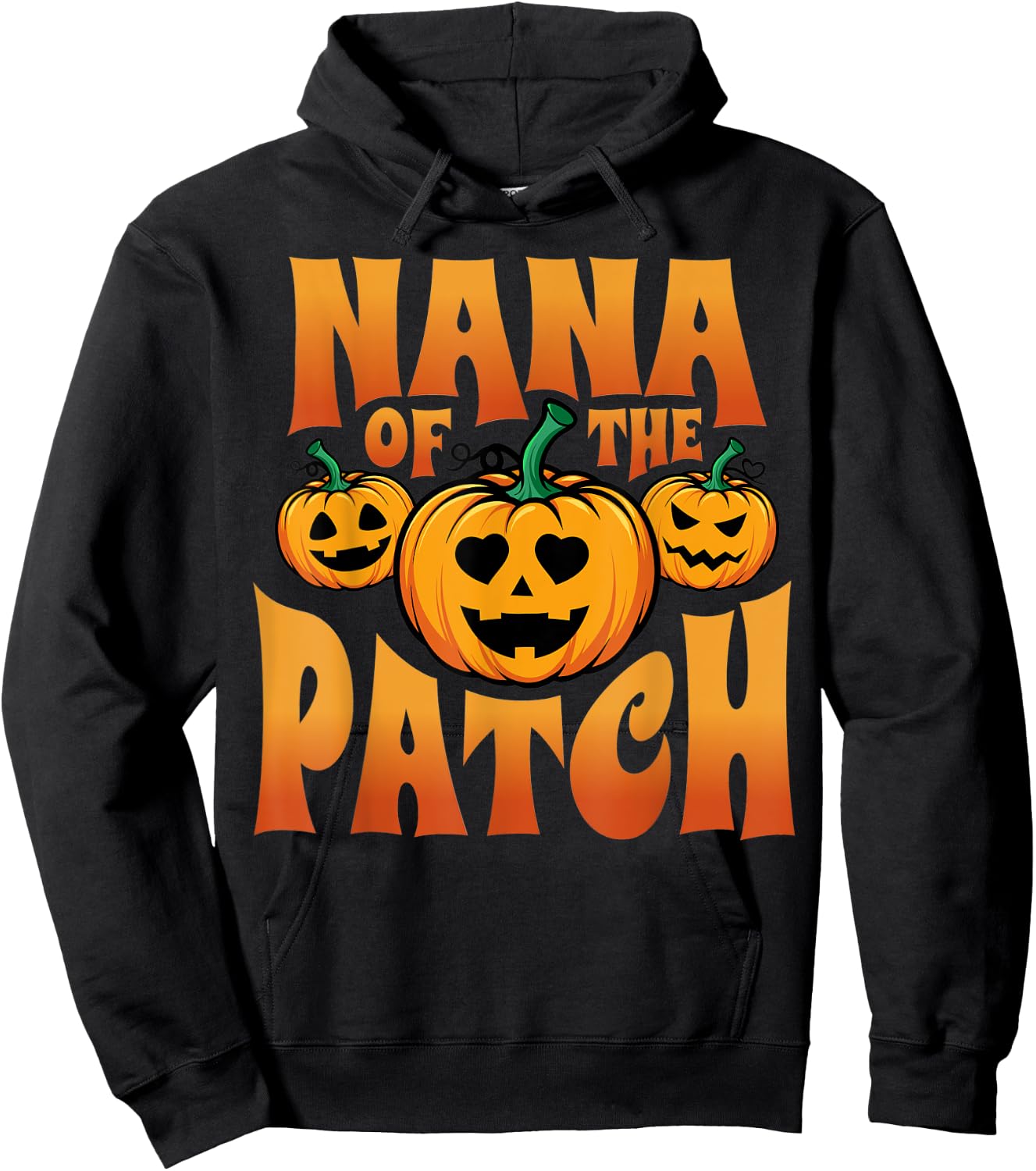 Nana Of The Patch Happy Halloween Shirts Girls Hoodie - Hoodie | Black
