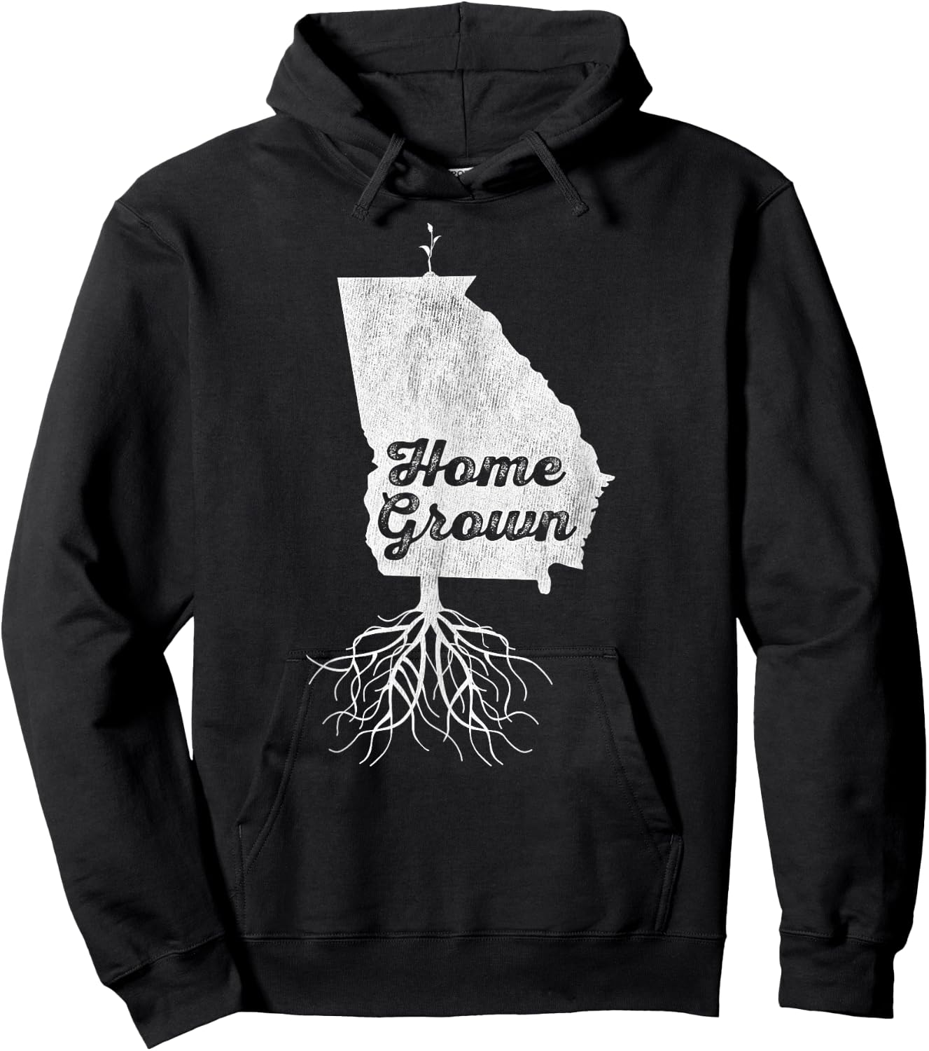 Georgia T Shirt Home Grown Roots GA State Pride Hoodie - Hoodie | Black