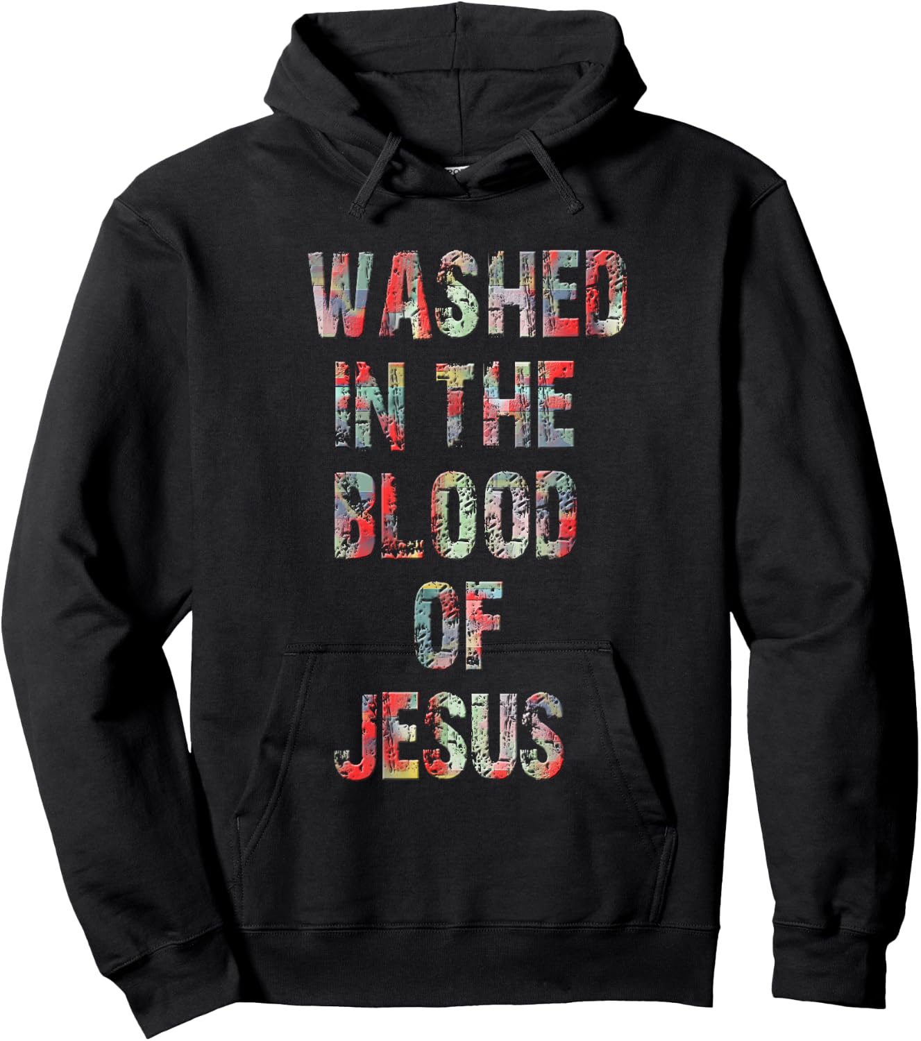 Washed in the flower of Jesus Christ. Hoodie - Hoodie | Black