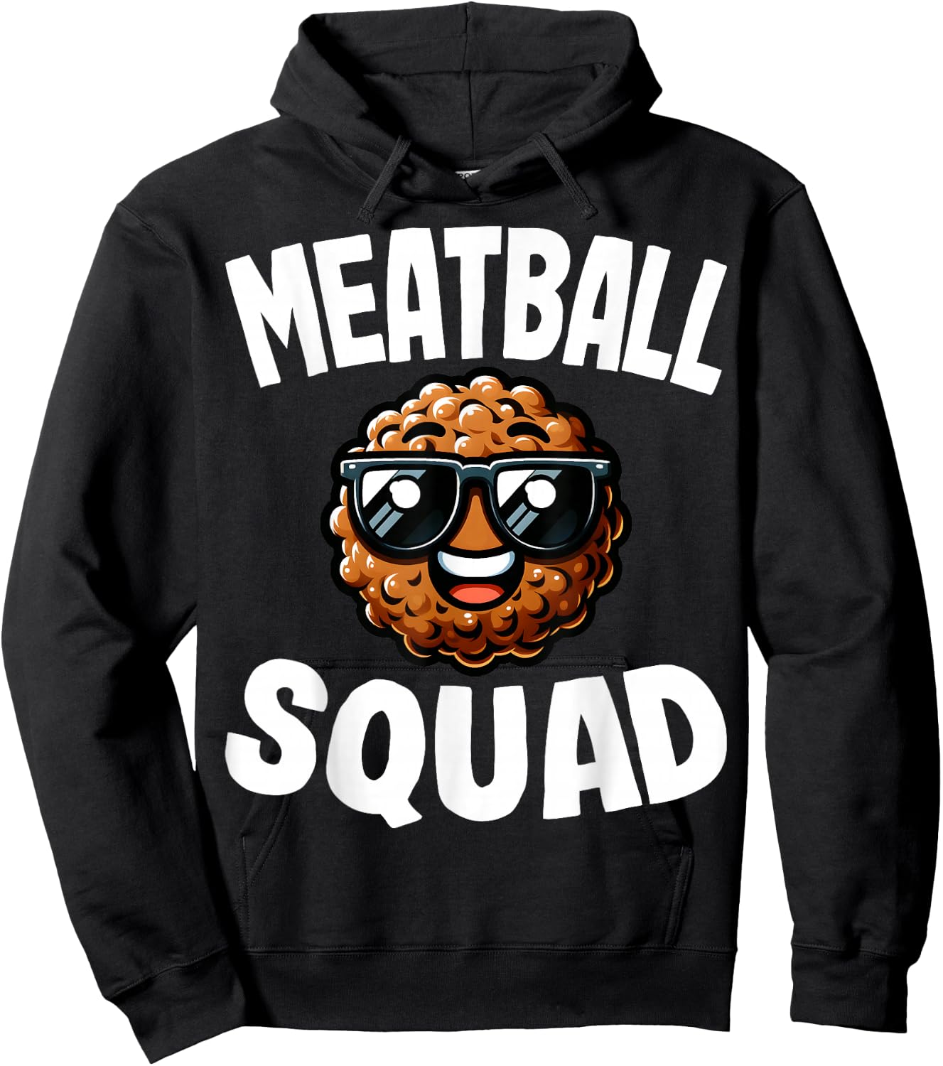 Meatball Squad - Funny Italian Food Meatballs Lover Gifts Hoodie - Hoodie | Black