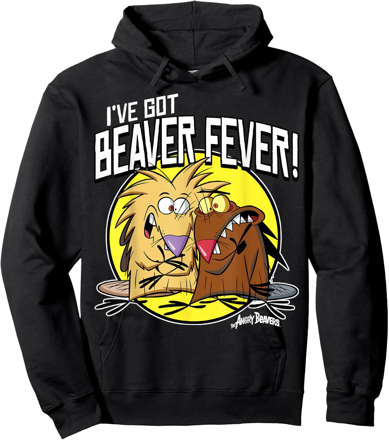 Angry Beavers I've Got Beaver Fever Hoodie - Hoodie | Black