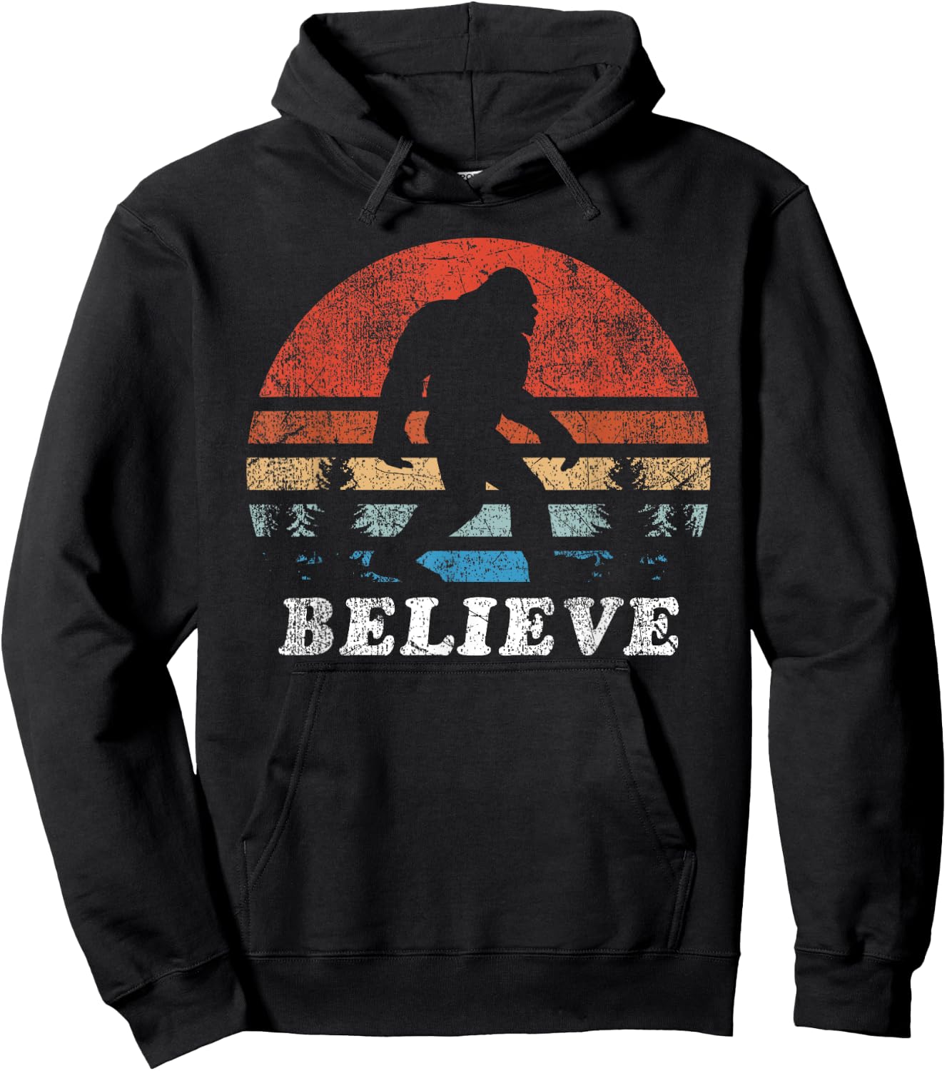 BigFoot Believe Funny Hoodie - Hoodie | Black