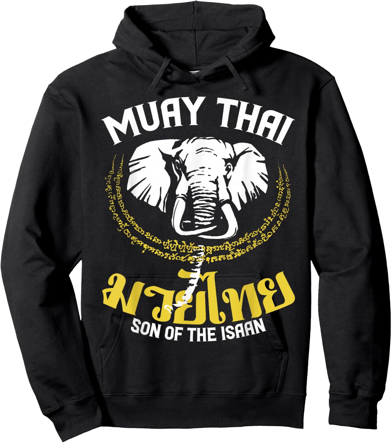 Muay Thai Thai Boxing Elephant Gift Martial Arts Hoodie - Hoodie | Black