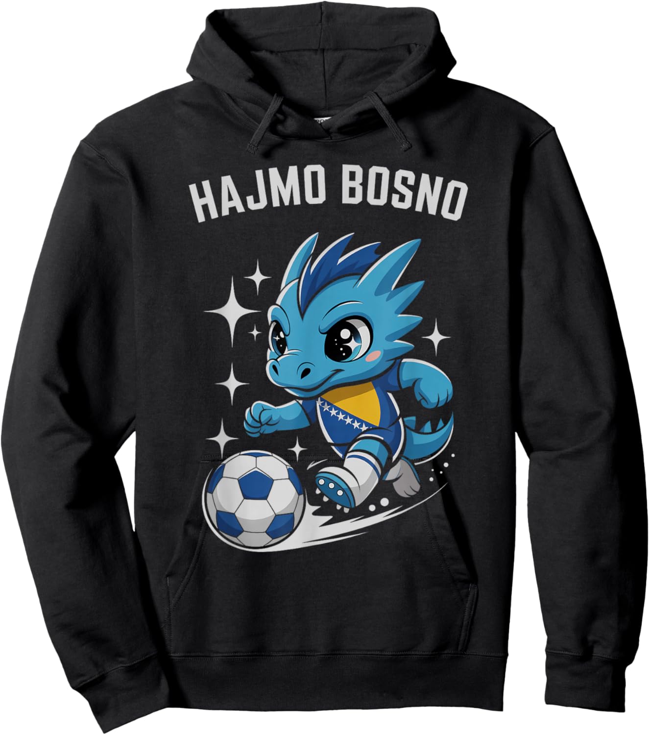 Classic Bosnia Herzegovina HAJMO BOSNO Country Vacay Cheer Hoodie - Hoodie | Black