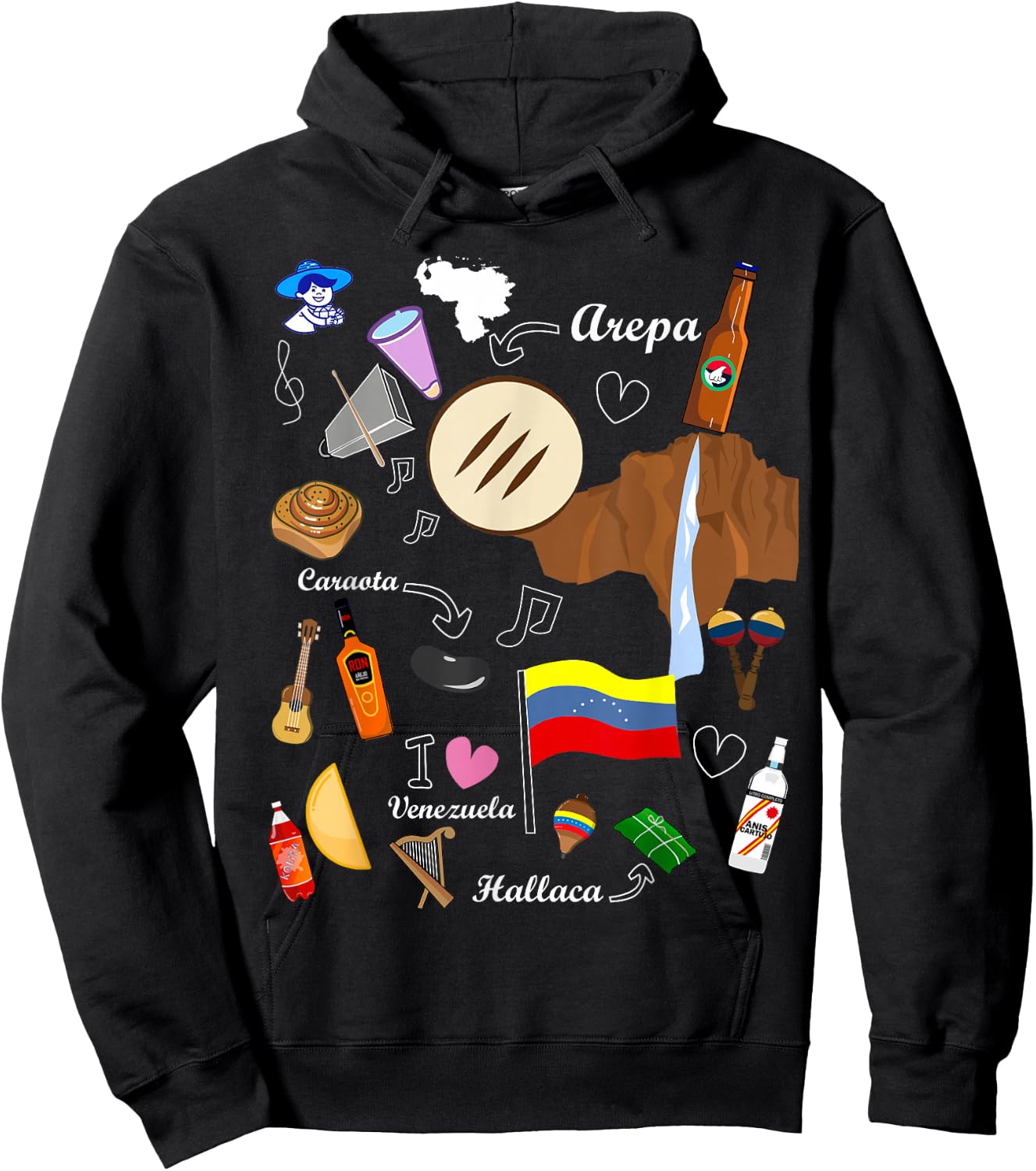 I Am a Proud Venezuelan Hoodie - Hoodie | Black