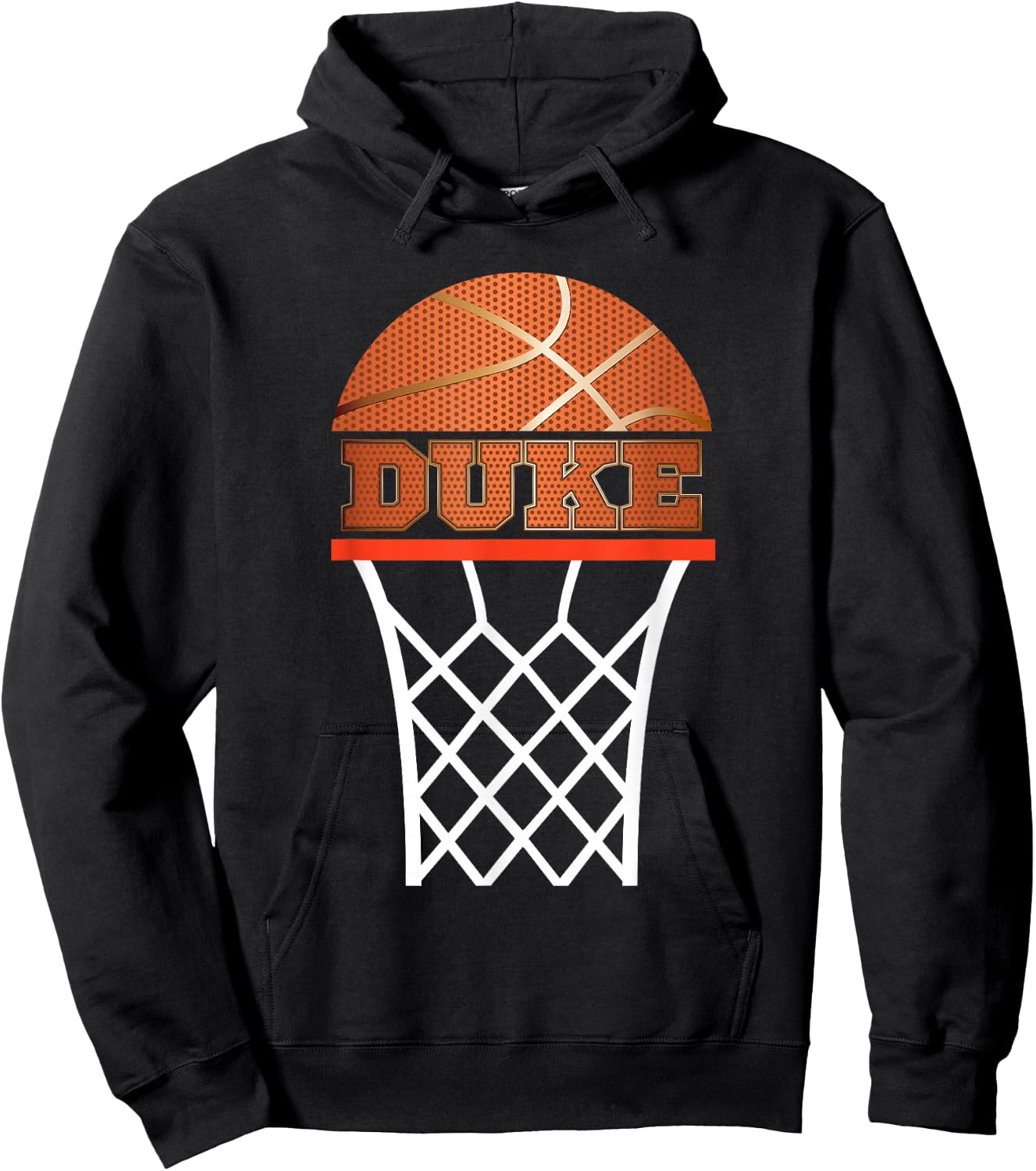 Basketball Apparel | Custom Name Duke Youth Graphic T Shirt Hoodie - Hoodie | Black