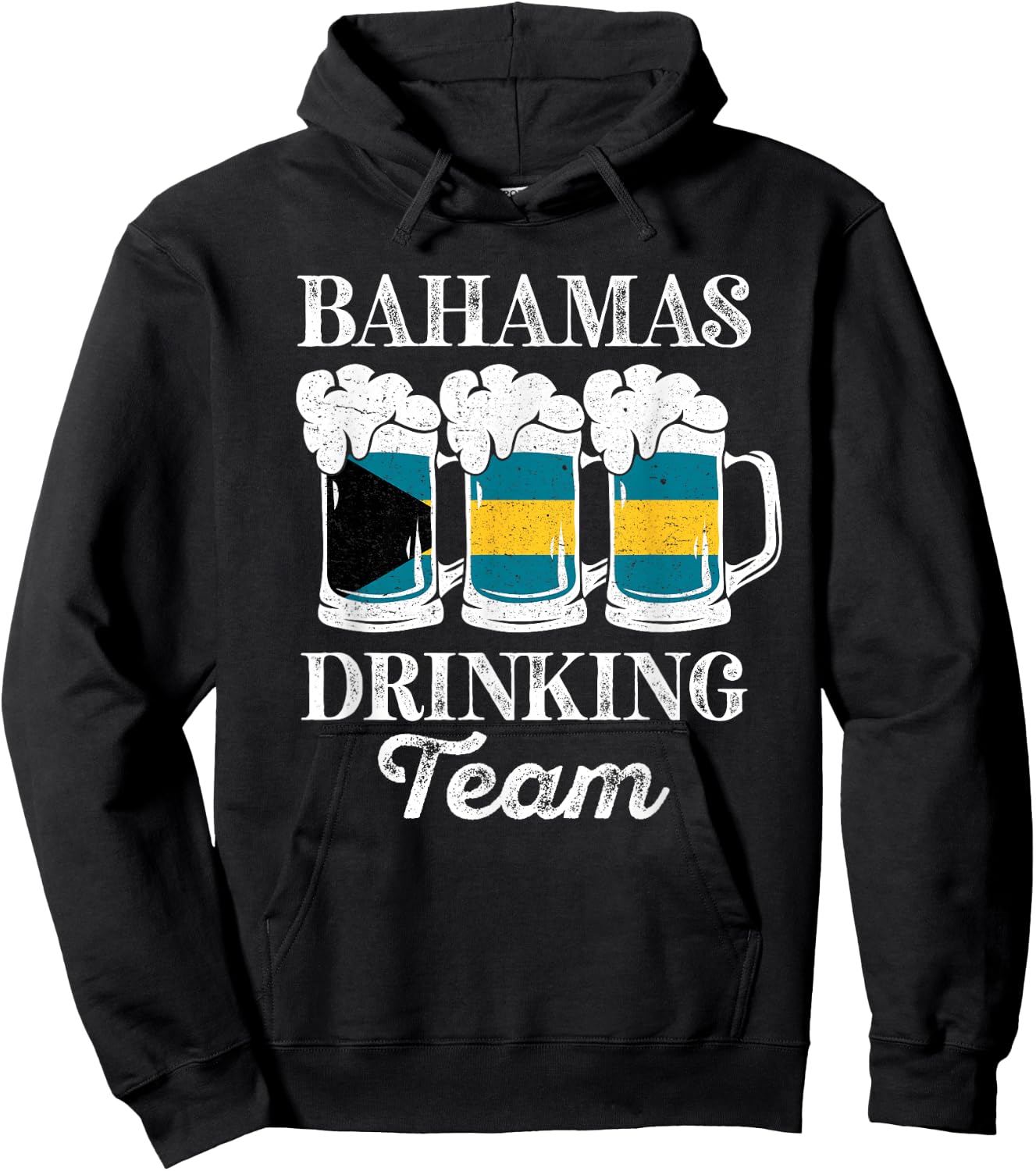 Bahamas Drinking Team Funny Party Bahamian Beer Festival Hoodie - Hoodie | Black