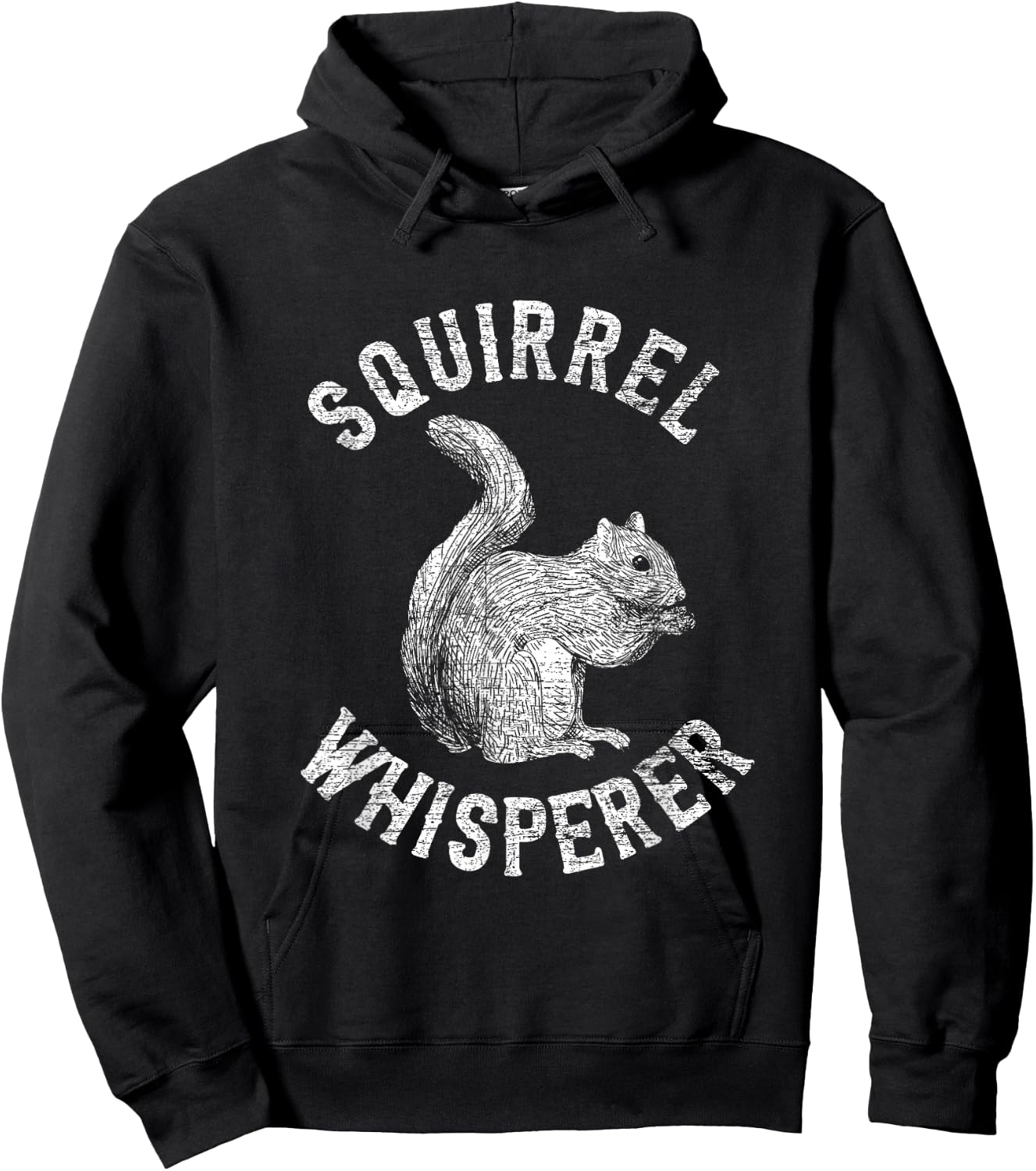 Vintage Squirrel Lover Squirrel Whisperer Hoodie - Hoodie | Black