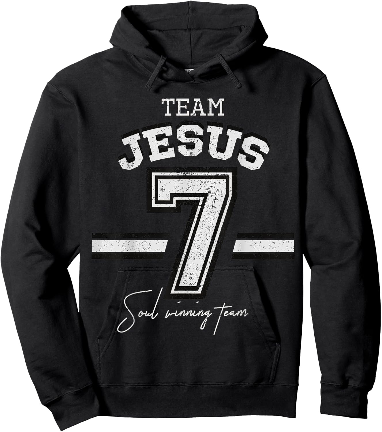 Religious Christian Sport Gifts Soul Winning Team Jesus Hoodie - Hoodie | Black
